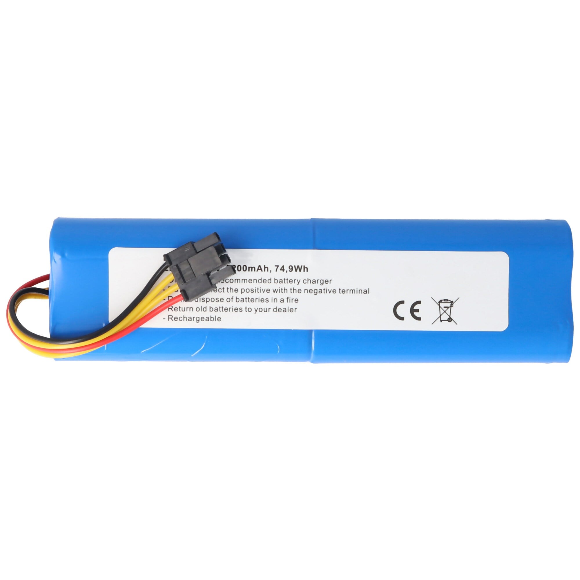 Roborock S5 max bataryası BRR-2P4S-5200S, 14.4 Volt 5200mAh 74.88Wh için uygun batarya
