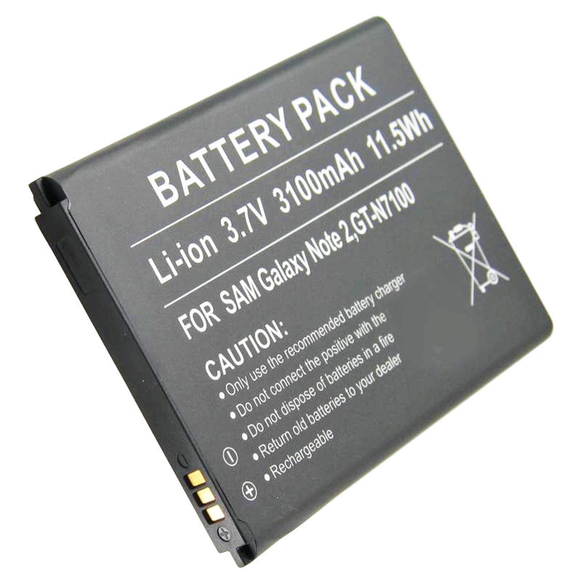 Samsung Galaxy Note II, Galaxy Note 2, GT-N7100, EB595675LU için uygun AccuCell pil