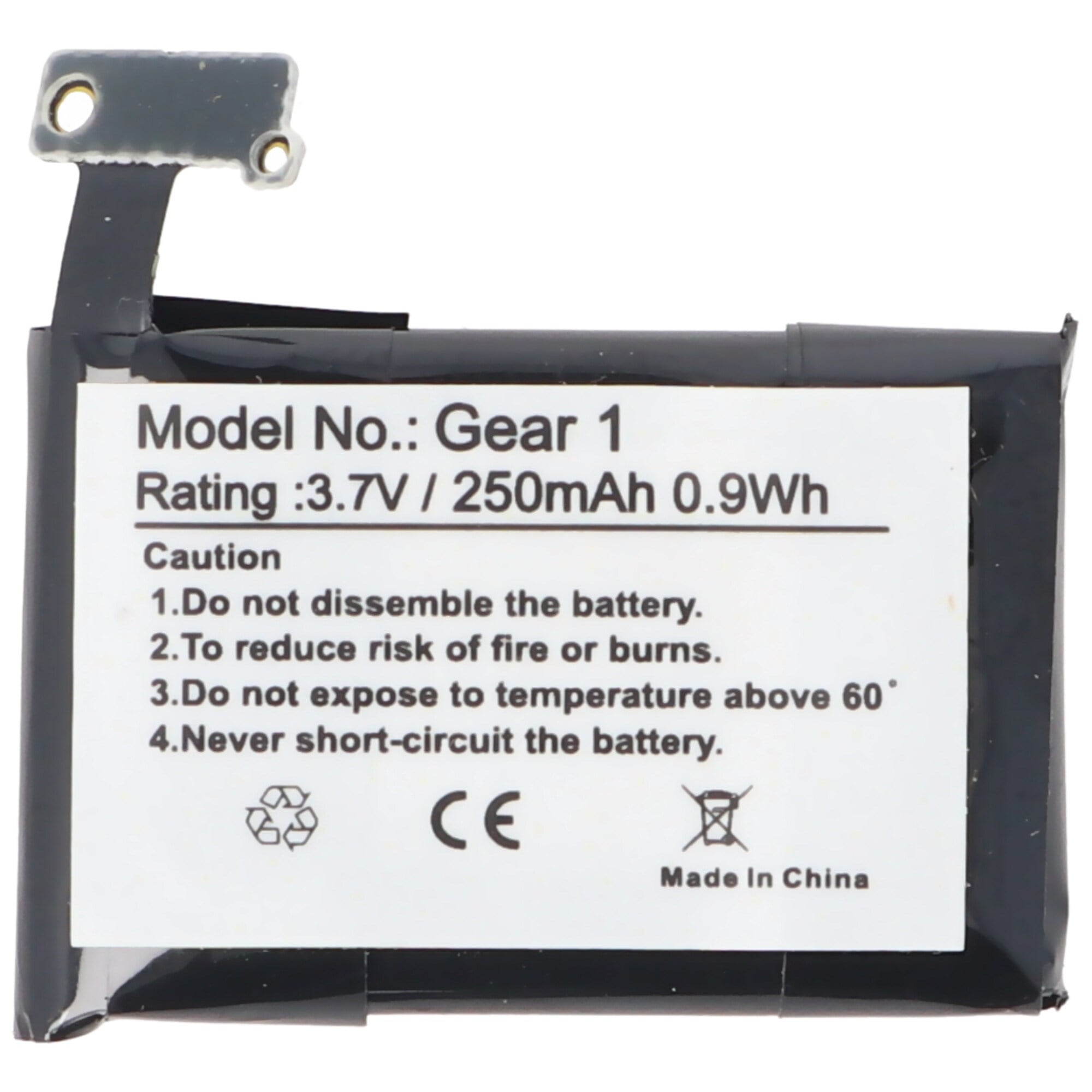 Samsung Gear 1, SM-V700, Samsung B030FE, GH43-03992A, SP48223 lityum polimer pil 3.7 volt 250mAh için uygun pil