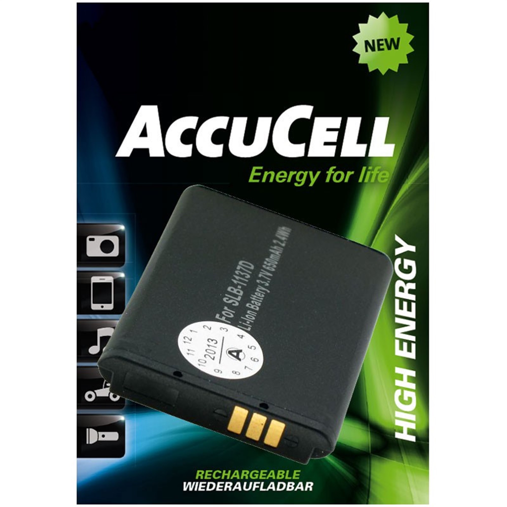 Samsung L74 Wide, 800mAh için uygun AccuCell pil
