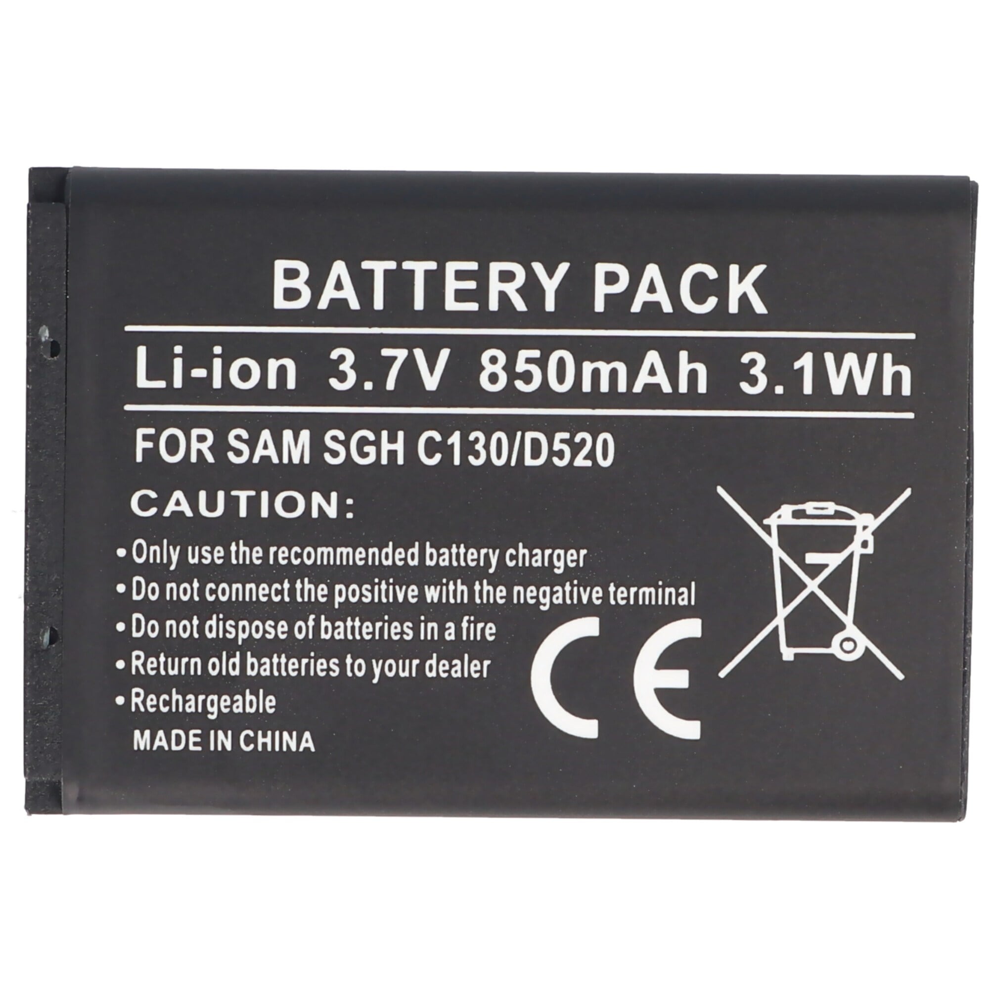 Samsung SGH-X150, BST3108BEC / STD için uygun AccuCell pil