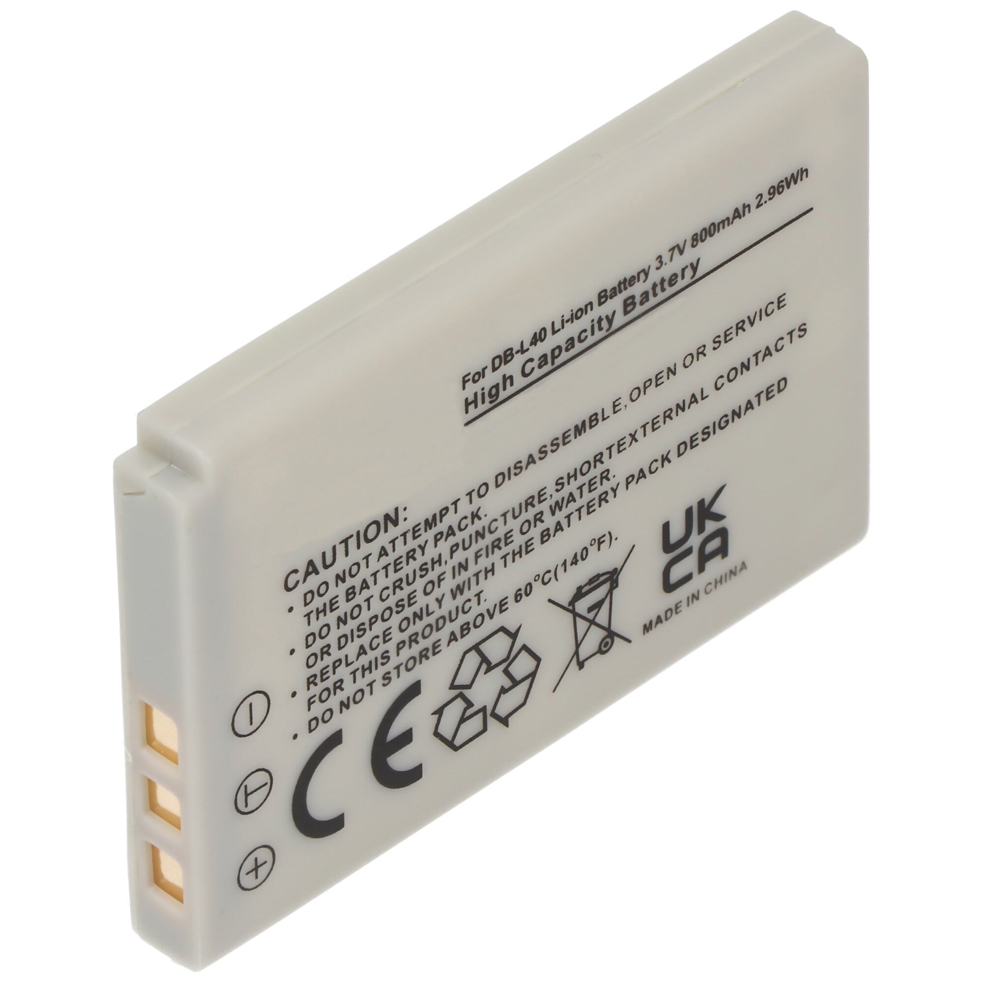Sanyo DB-L40, Xacti VPC, DMX-HD1 için uygun AccuCell pil
