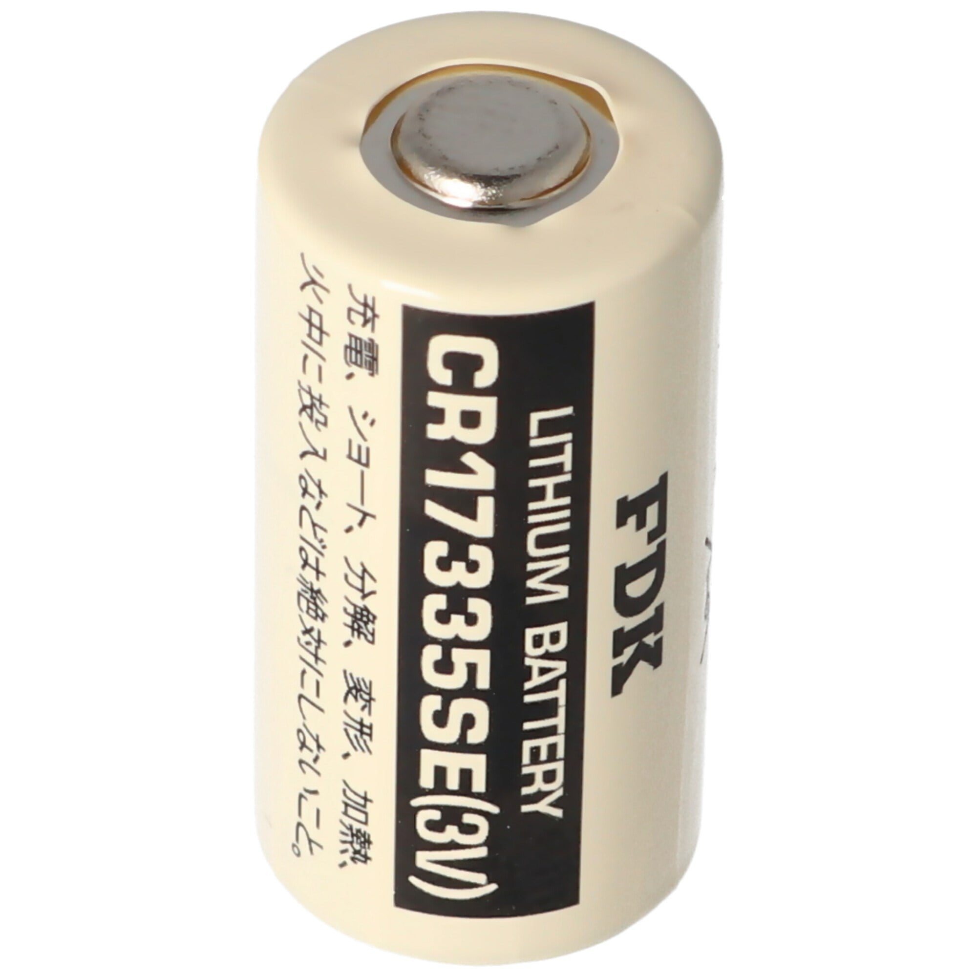 Sanyo lityum pil CR17335 SE Boyut 2/3A, lehim etiketleri olmadan CR17335SE