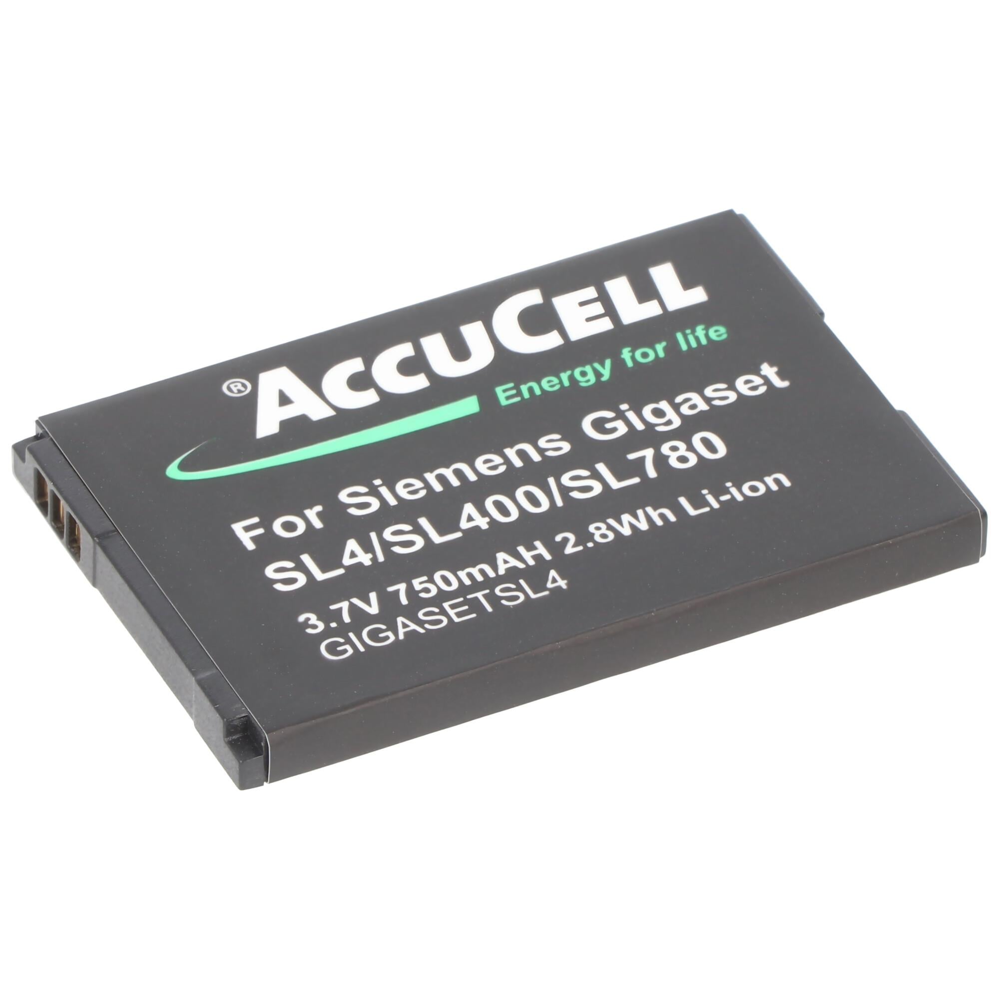 Siemens SL4, SL400, SL78, SL780, SL785, SL788 için uygun AccuCell pil