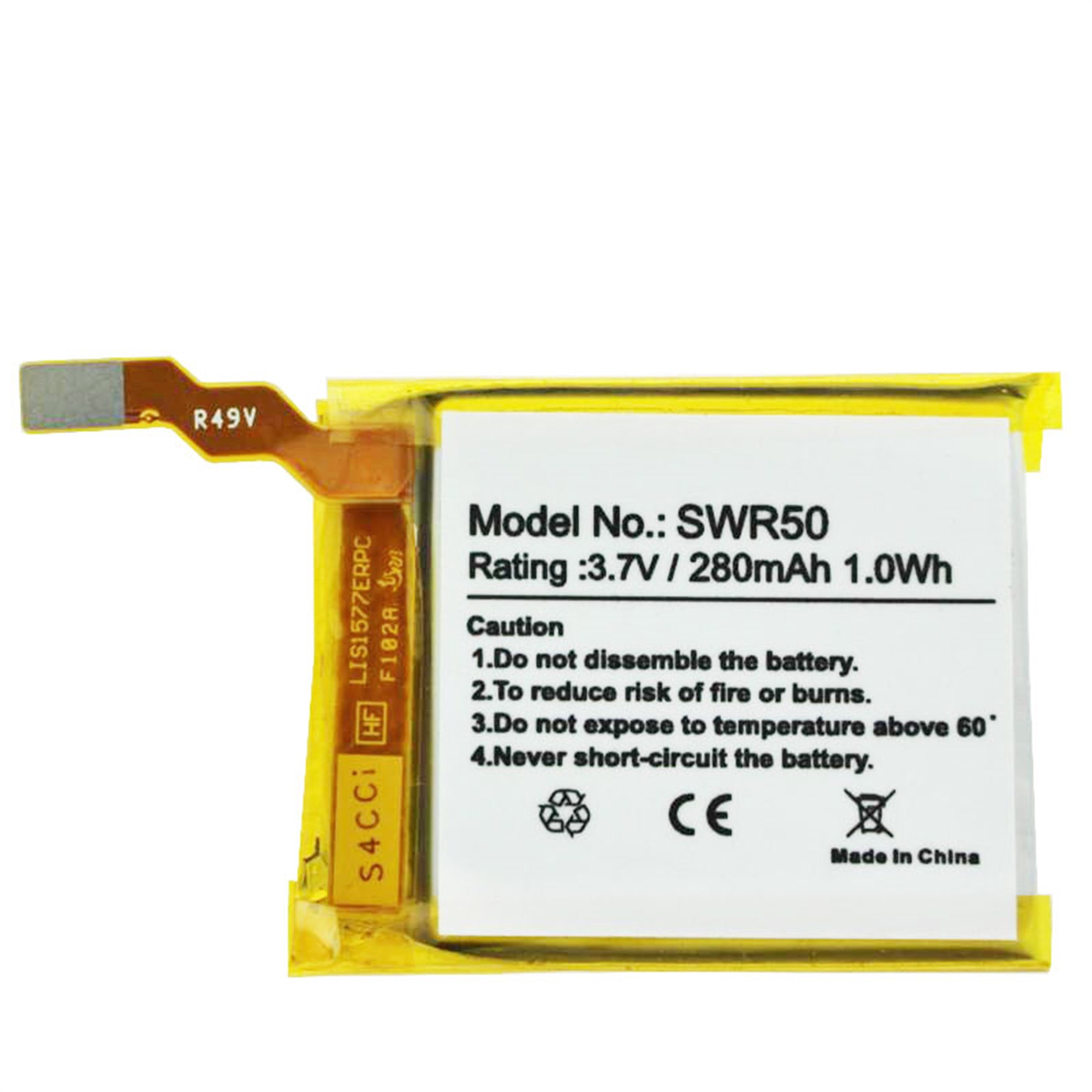 Sony SmartWatch 3, SWR50, Sony GB-S10, GB-S10-353235-0100 lityum polimer pil 3.7 volt 280mAh için uygun pil