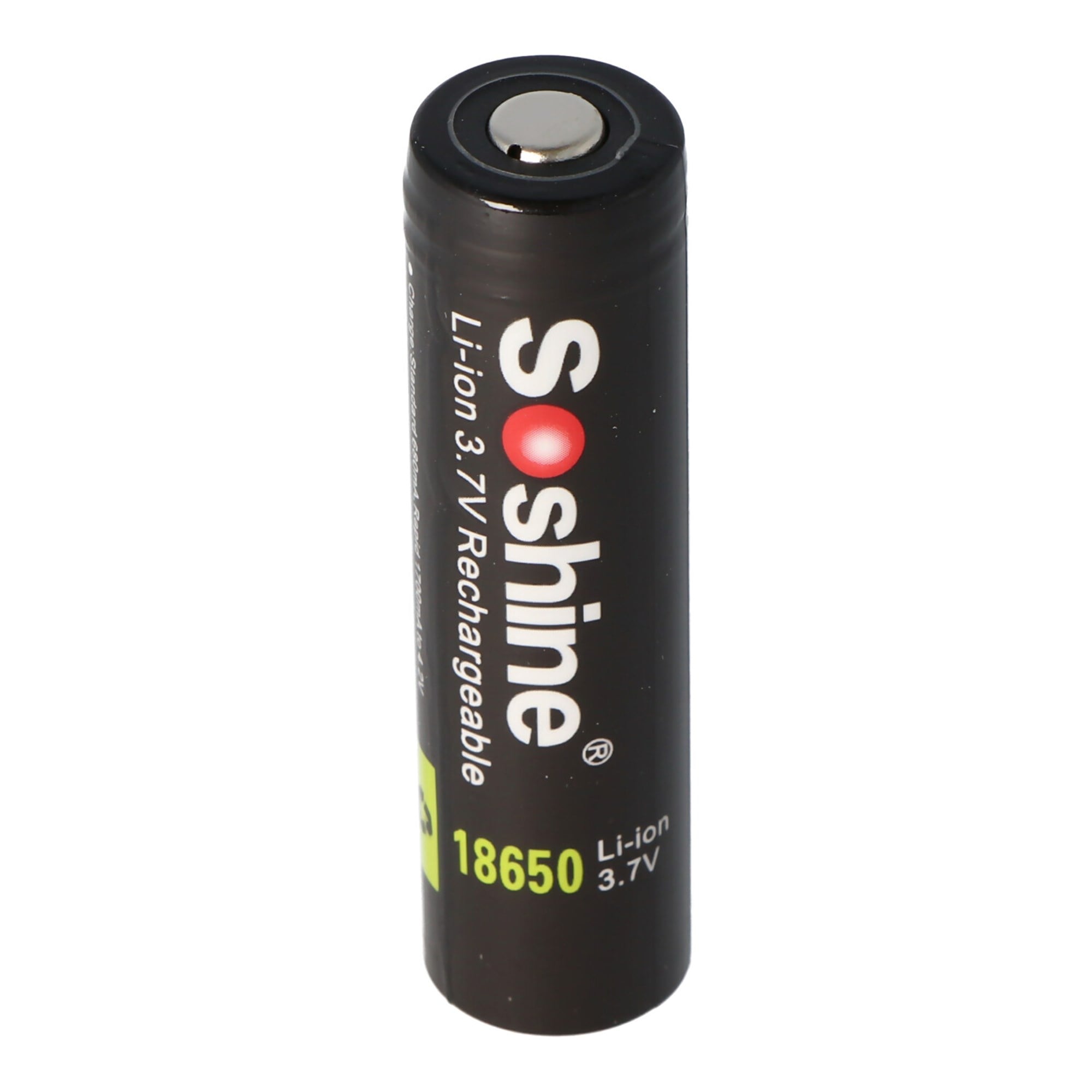 Soshine 18650 3400mAh 3.6V - 3.7V Li-ion pil PCB korumalı