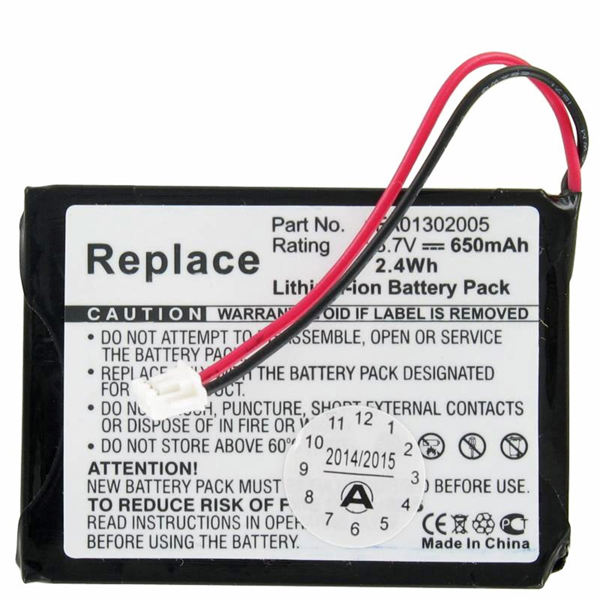 Tenovis Dect 3720 3.7 volt 650mAh için uygun pil