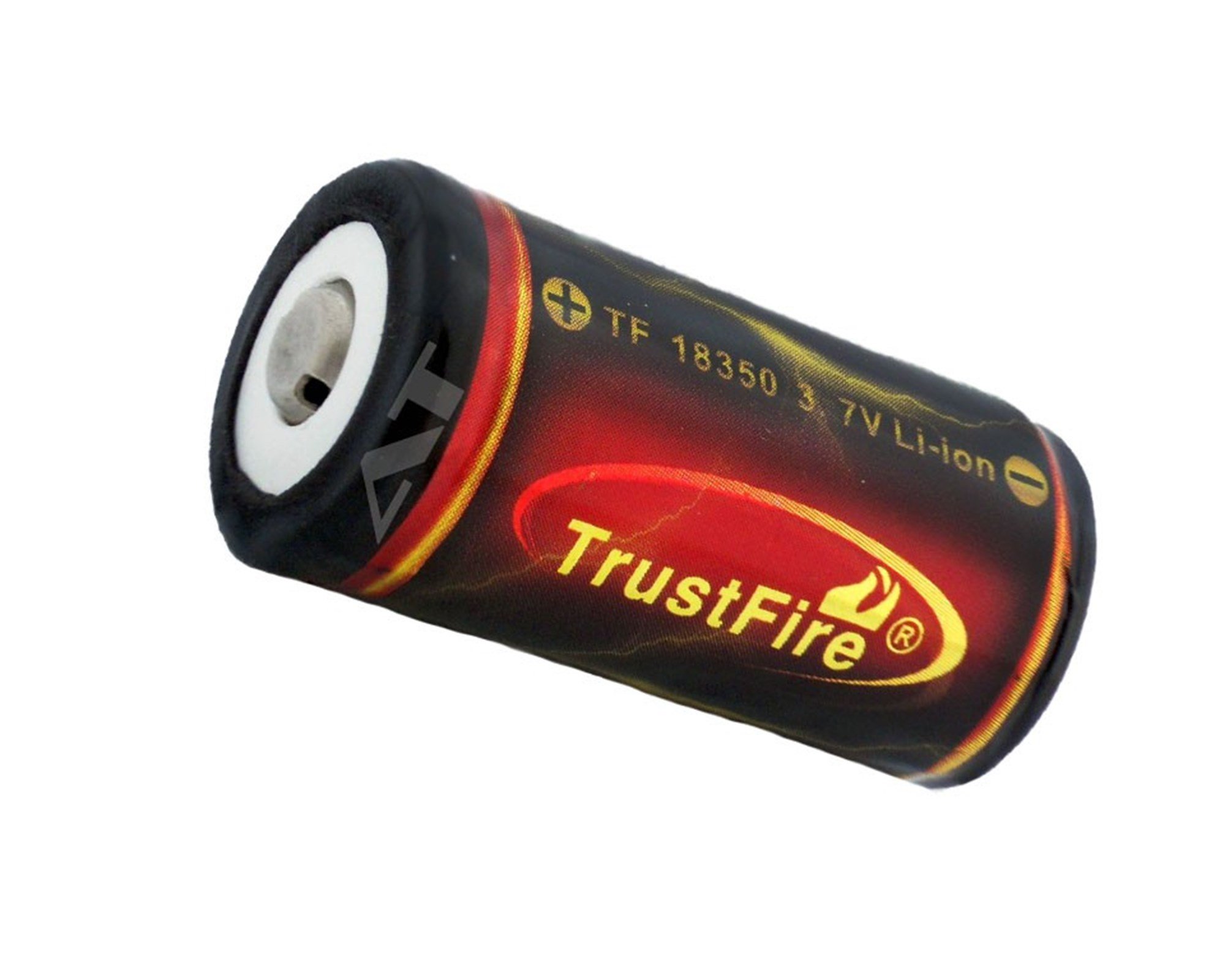 Trustfire 18350 - 1200mAh 3.7V korumalı, boyutlar not yaklaşık 38.36x18.25mm