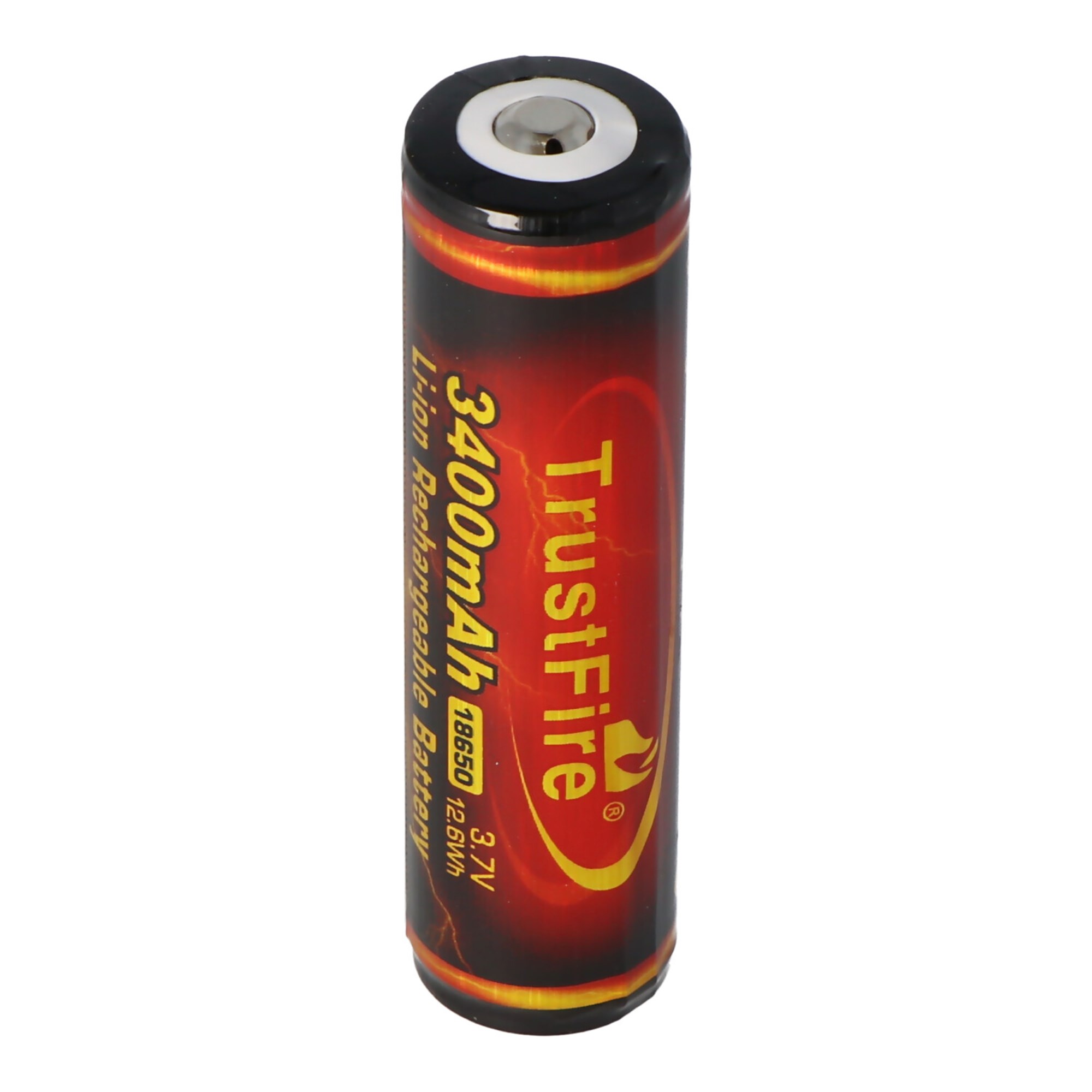 Trustfire 18650 3400mAh 3.6V - 3.7V PCB korumalı Li-ion pil (alev)