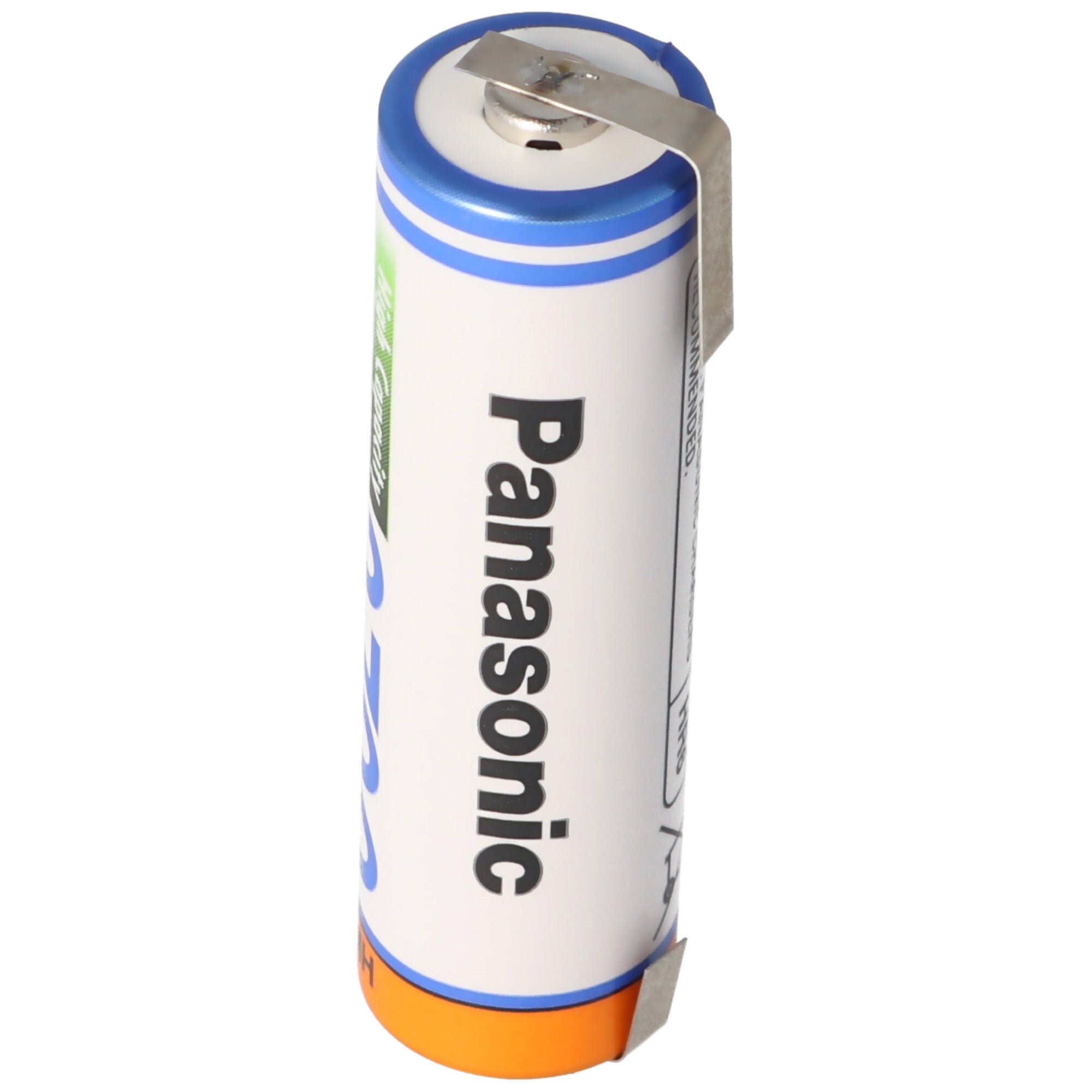 U şekilli lehim etiketi ile Panasonic Mignon AA NiMH pil HR-3U 2700mAh
