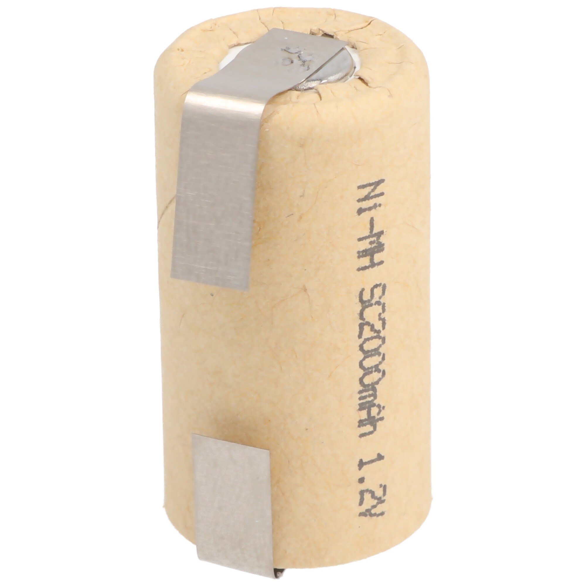 U şekilli lehim tırnağına sahip AccuCell Sub-C 2000 NiMH pil