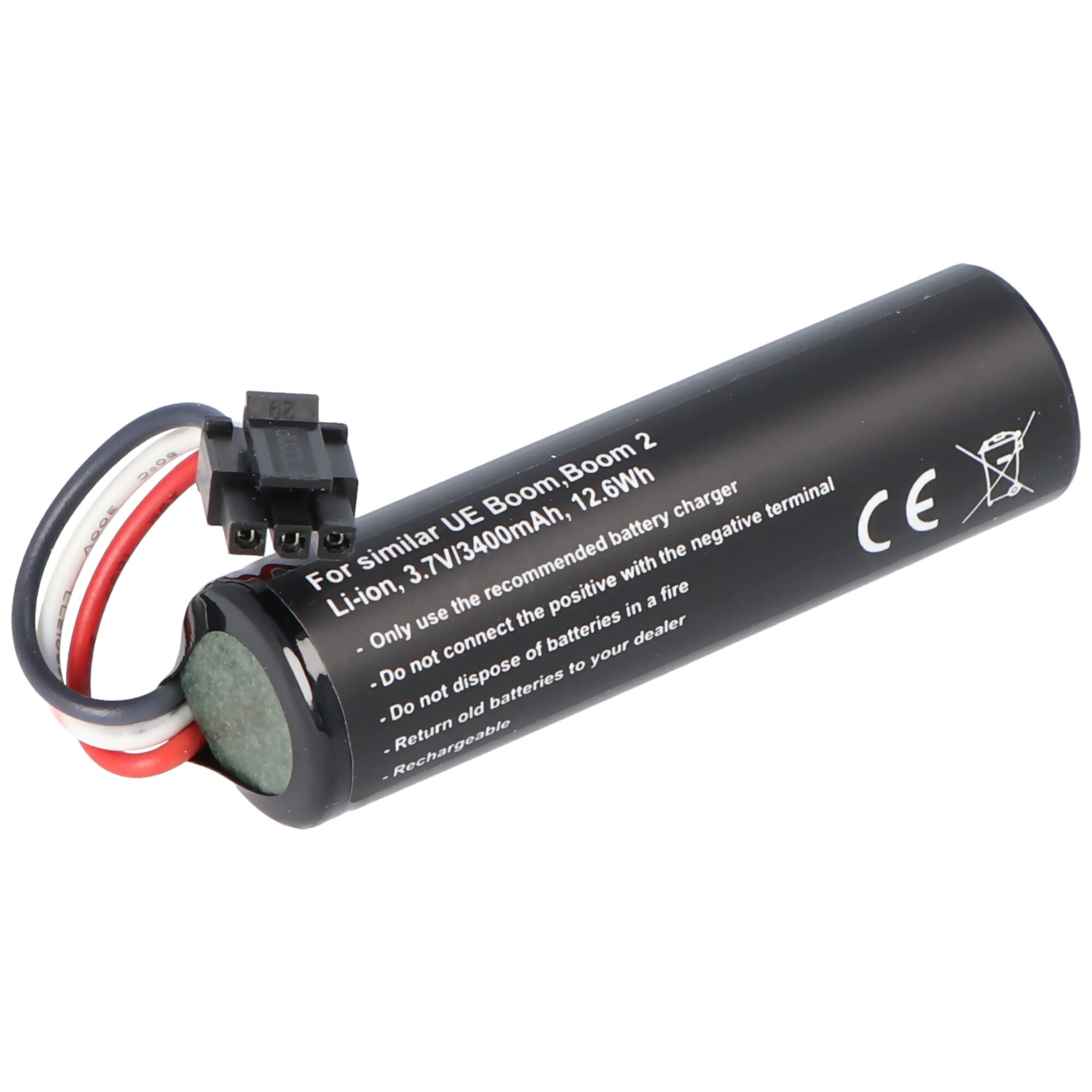 Ultimate Ears UE Boom, Boom 2, Li-ion, 3.7V, 3400mAh, 12.6Wh, dahili, aletsiz pil