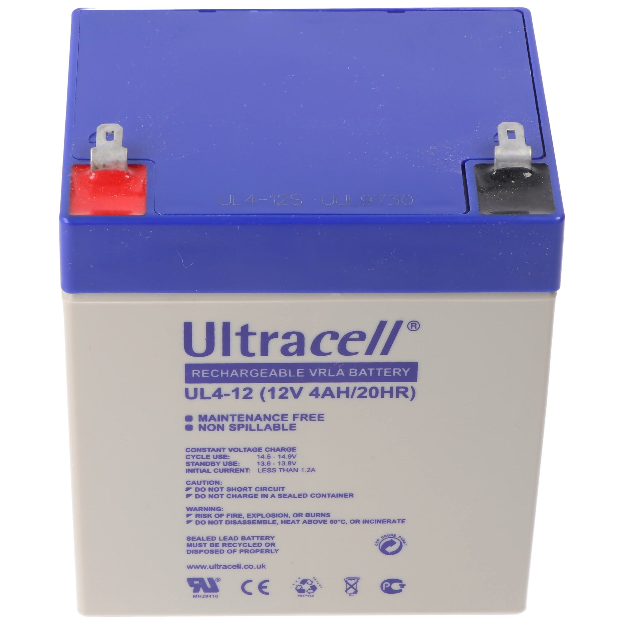 Ultracell UL4-12 12V 4Ah kurşun akü AGM kurşun jel akü