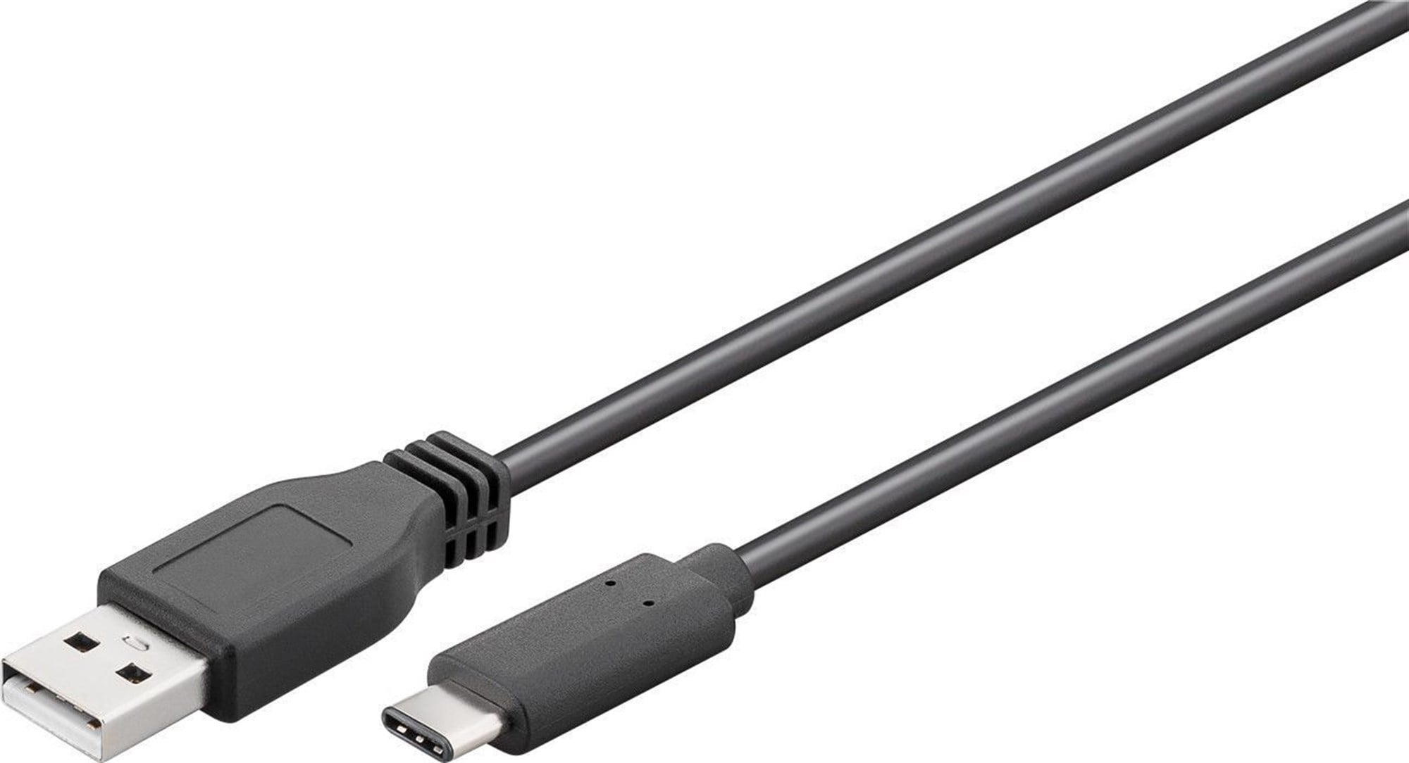 USB-C şarj ve senkronizasyon kablosu USB 3.1 C USB-C bağlantılı tüm cihazlar için 2. Nesil, 1 metre siyah, 3A