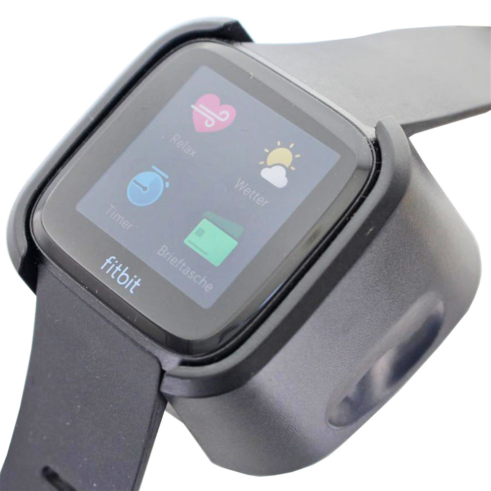 USB kablosu 1 metre ile Fitbit Versa siyah için uygun şarj cihazı, Fitbit Versa için şarj kablosu