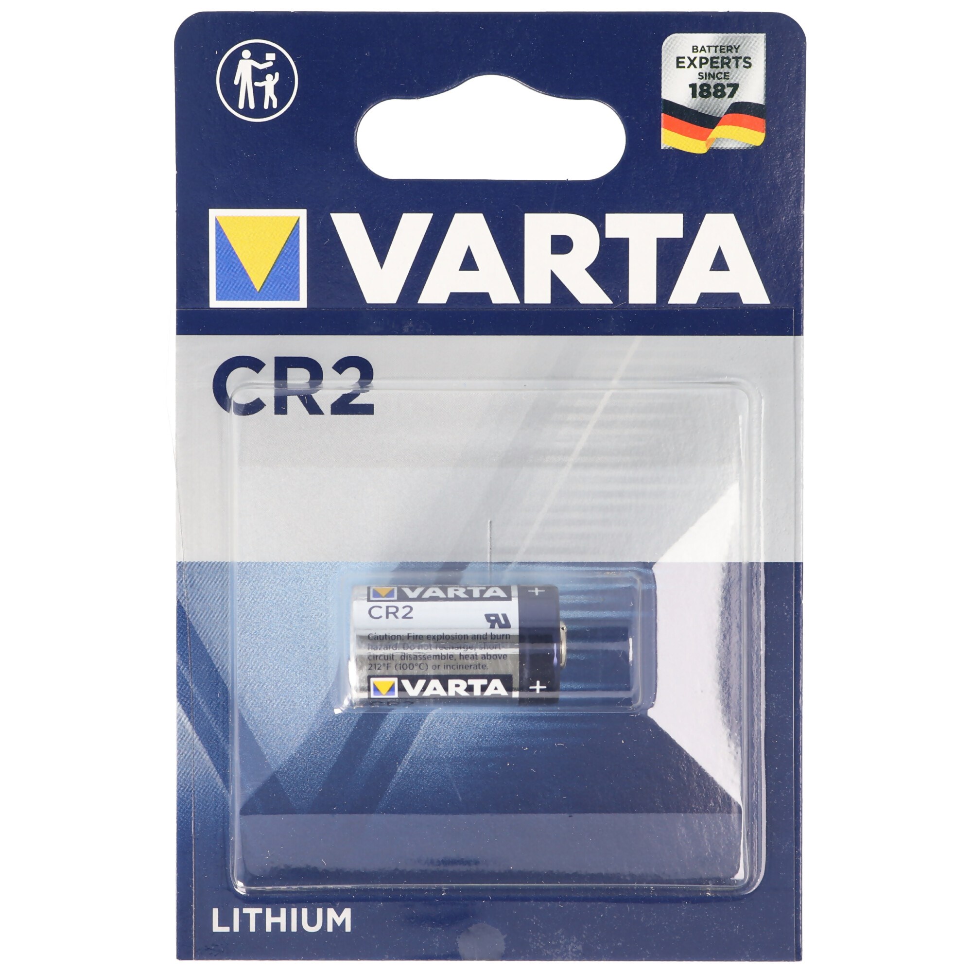 Varta CR2 Foto-Lityum pil 6206, 5046LC, CR-2, CR2EP