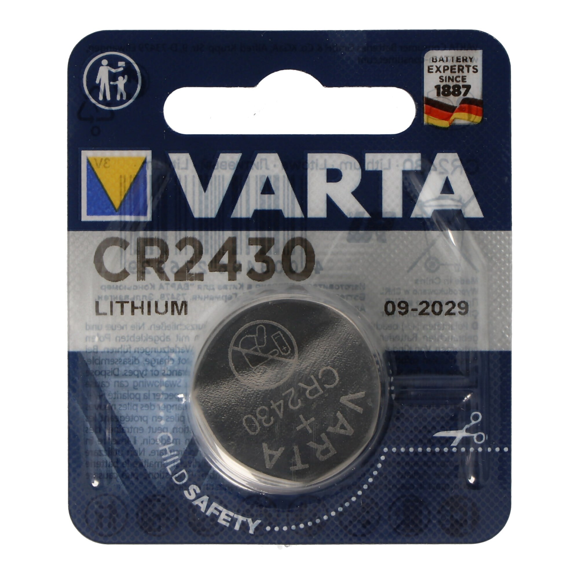 Varta CR2430 lityum pil IEC CR2430