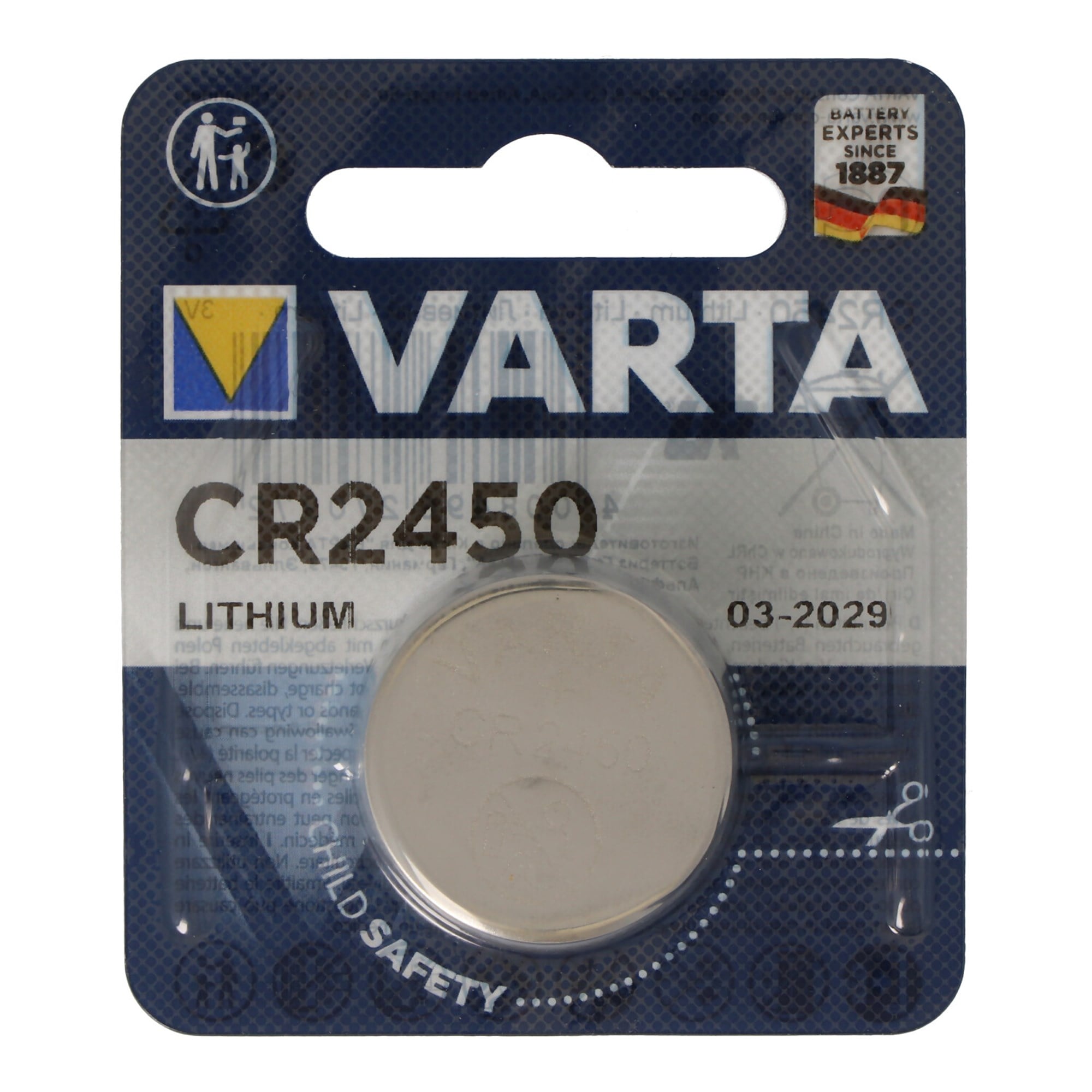 Varta CR2450 lityum pil IEC CR 2450