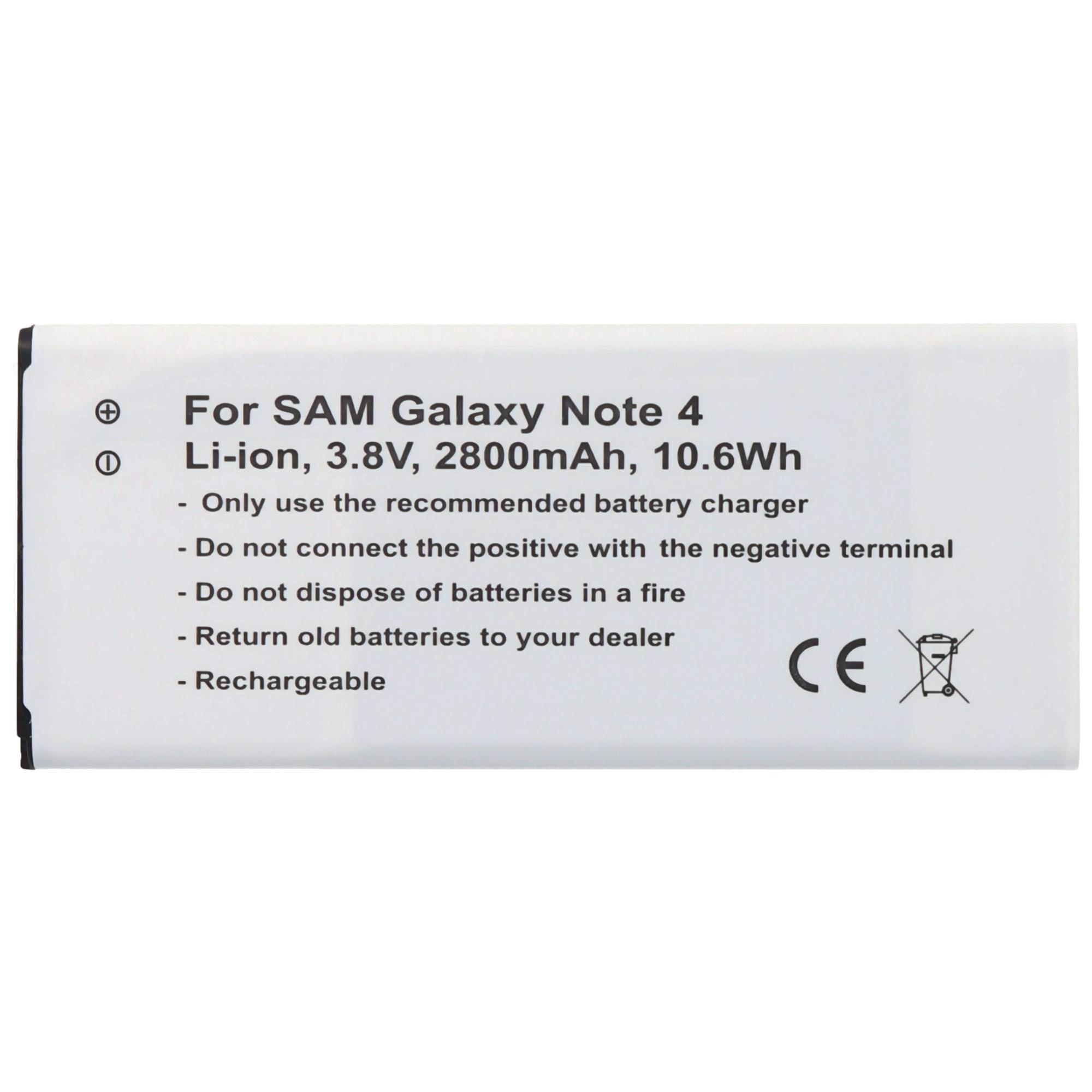 NFC özellikli Samsung Galaxy Note 4 pil için uygun AccuCell pil