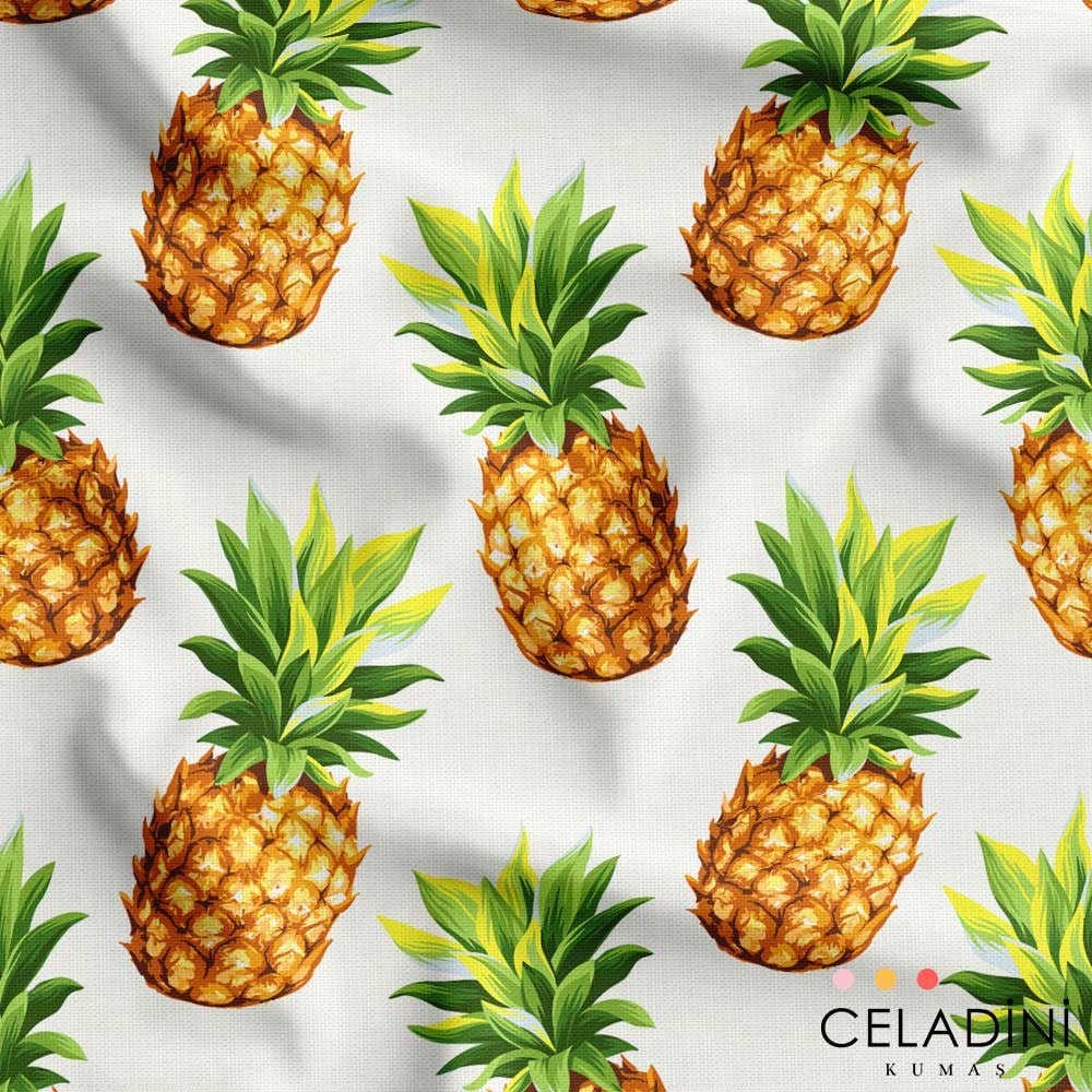 Ananas Desenli Kumaş