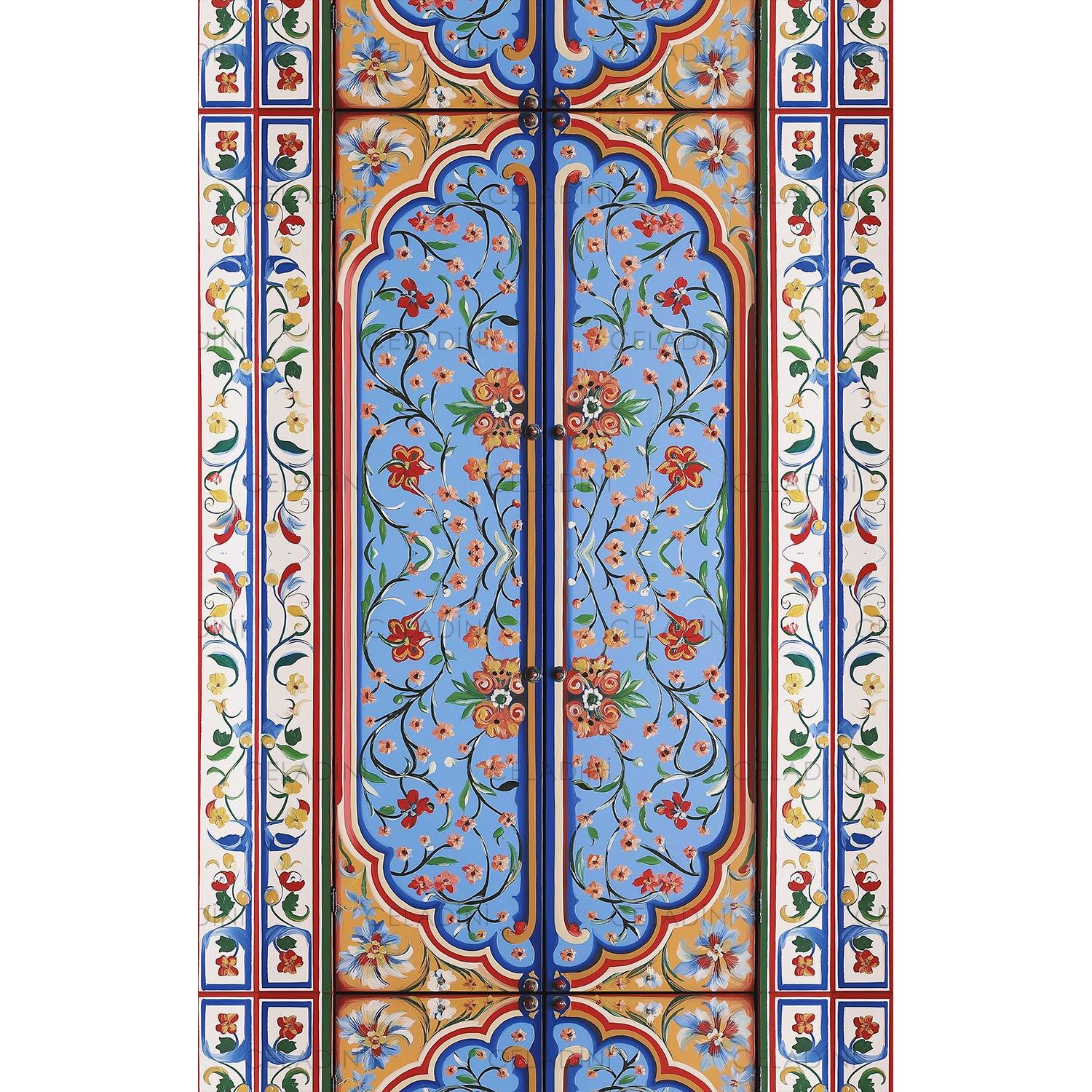 Antik Kapı Desenli Fırın Örtüsü Kumaşı Model-7