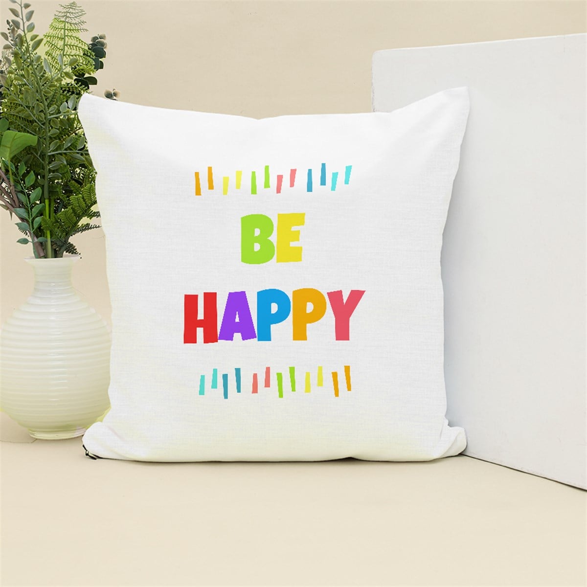 Be Happy. Çocuk Odası Kırlent Kumaşı