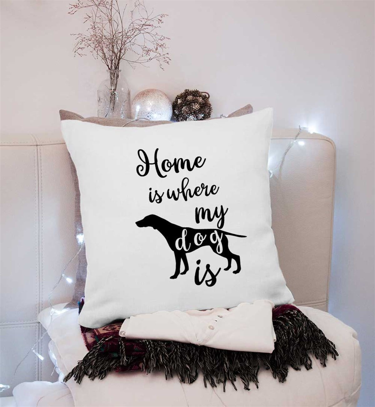 Home is Where My Dog is Kırlent Kumaşı