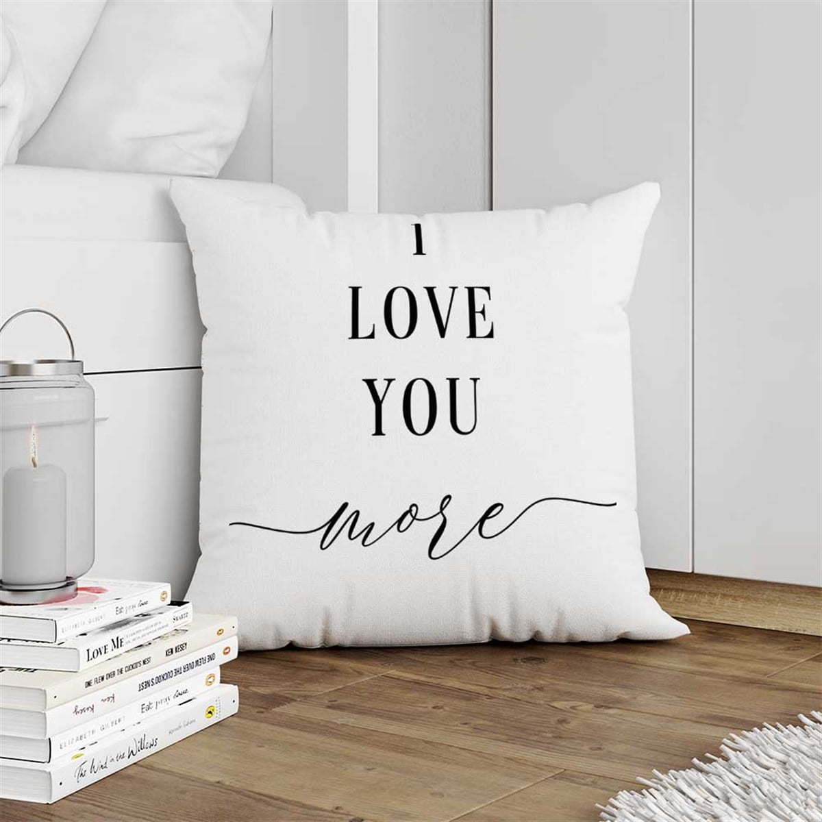 I Love You More Kırlent Kumaşı