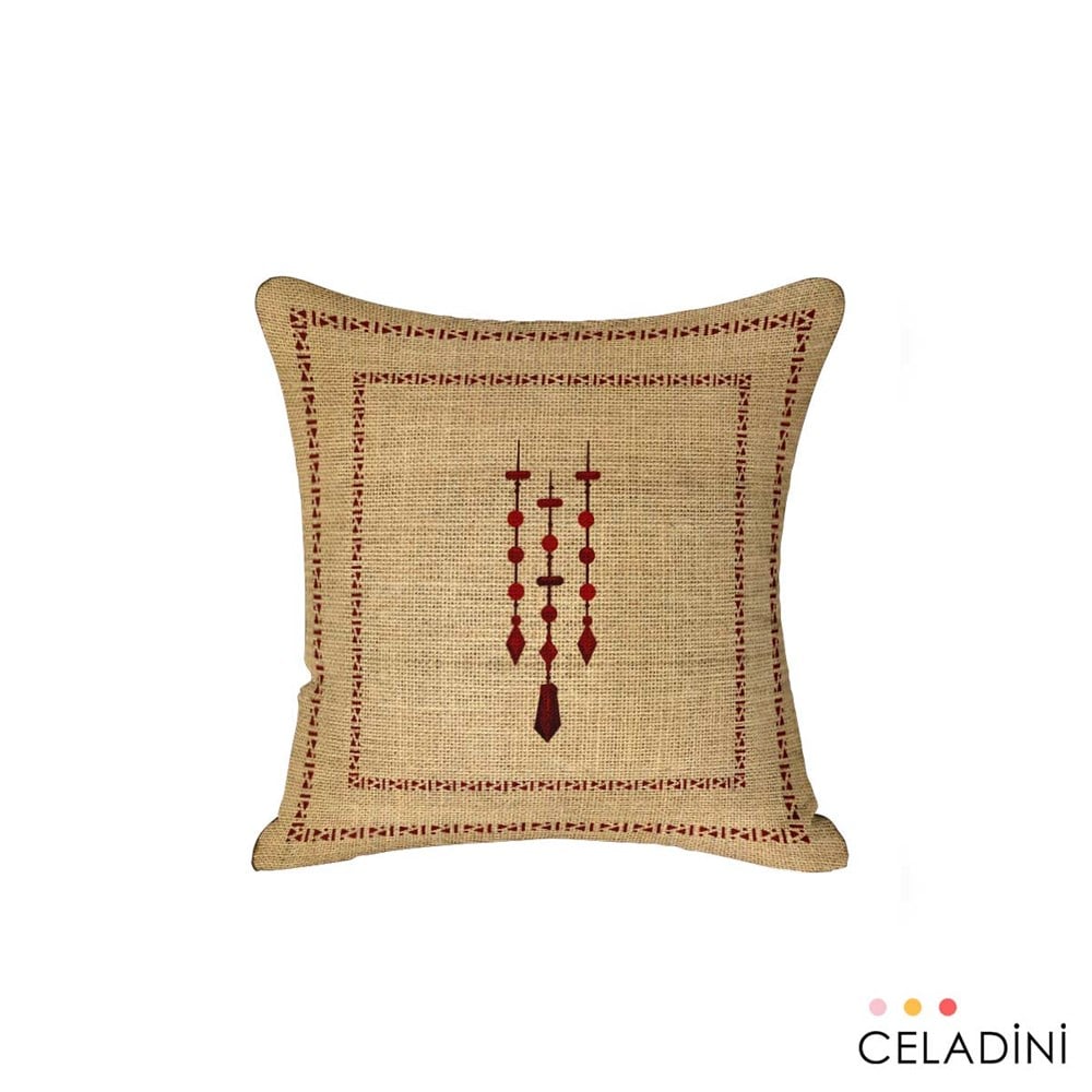 İndian Serisi 45x45 cm Kırlent Kumaşı