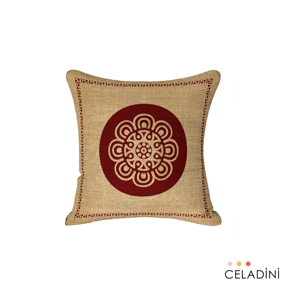 İndian Serisi 45x45 cm Kırlent Kumaşı