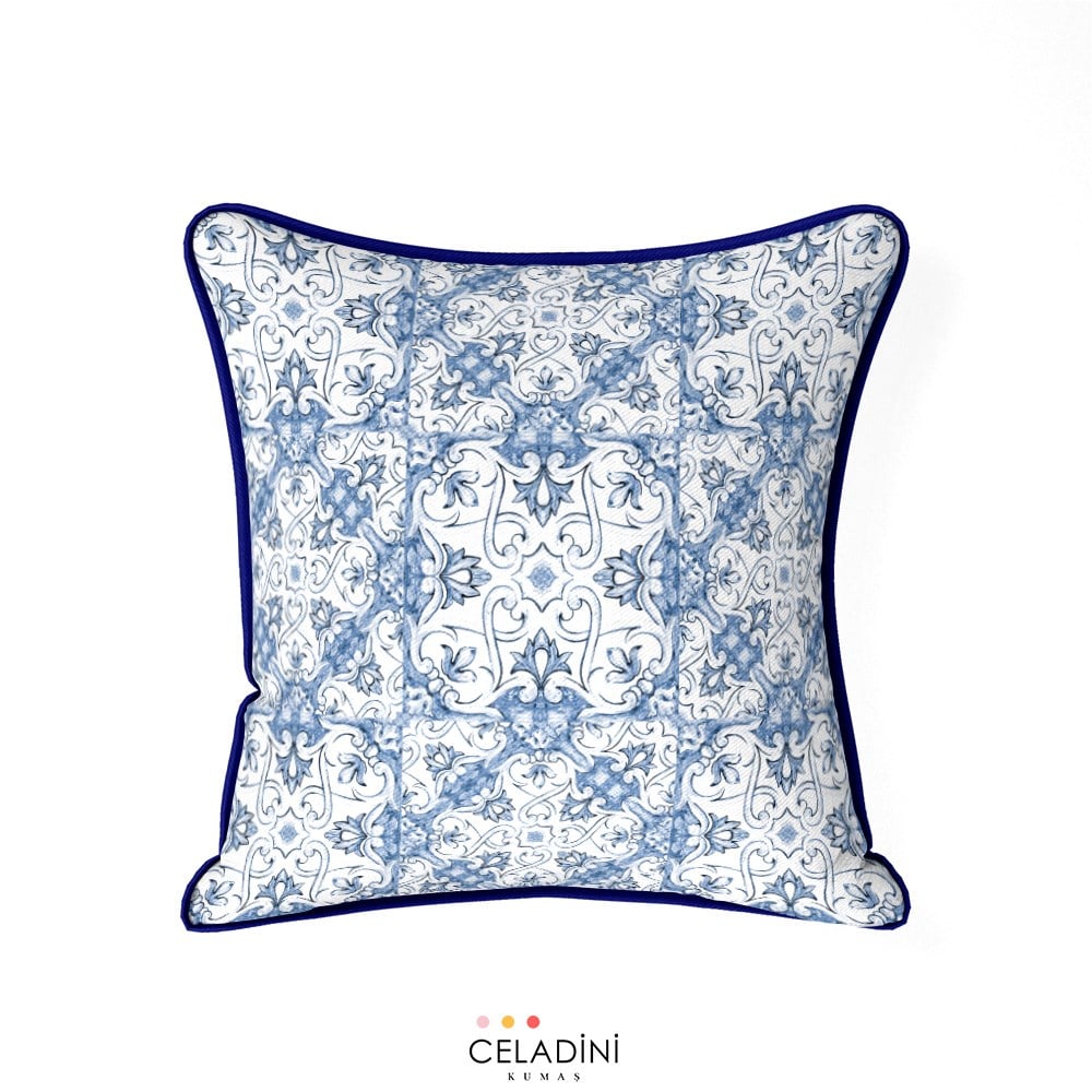 Majolica Serisi 45x45 cm Kırlent Kumaşı