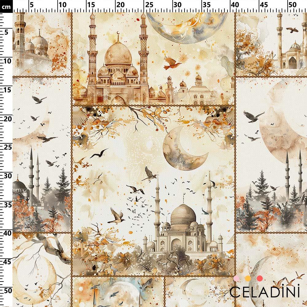 Ramazan Patchwork Desenli Kumaş