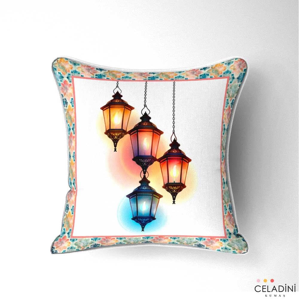 Ramazan Temalı Kombin Kırlent Kumaşı Model-1