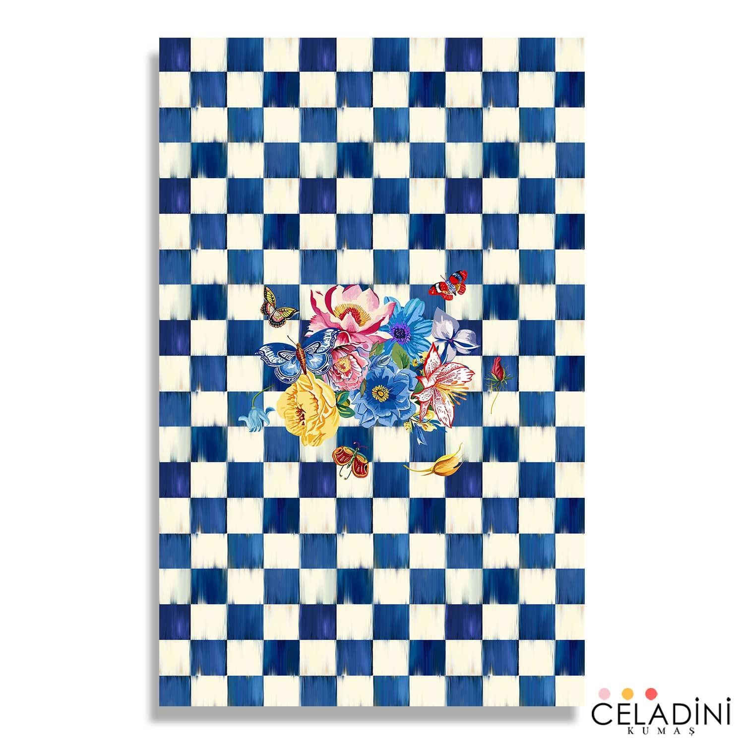Safir Dama Serisi Fırın Örtüsü Kumaşı (Model-1)