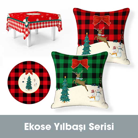 Ekose Yılbaşı Serisi Kumaşlar