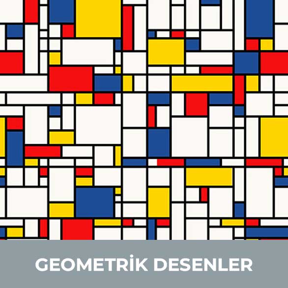 geometrik desenli kumaşlar