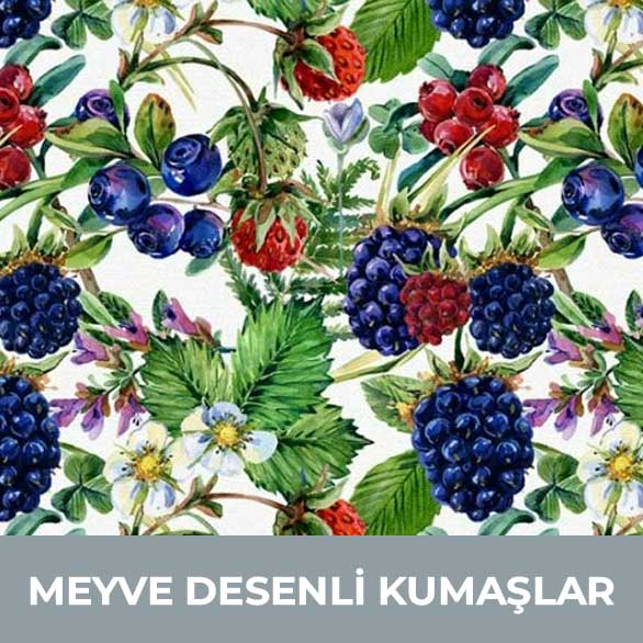 meyve desenli kumaşlar