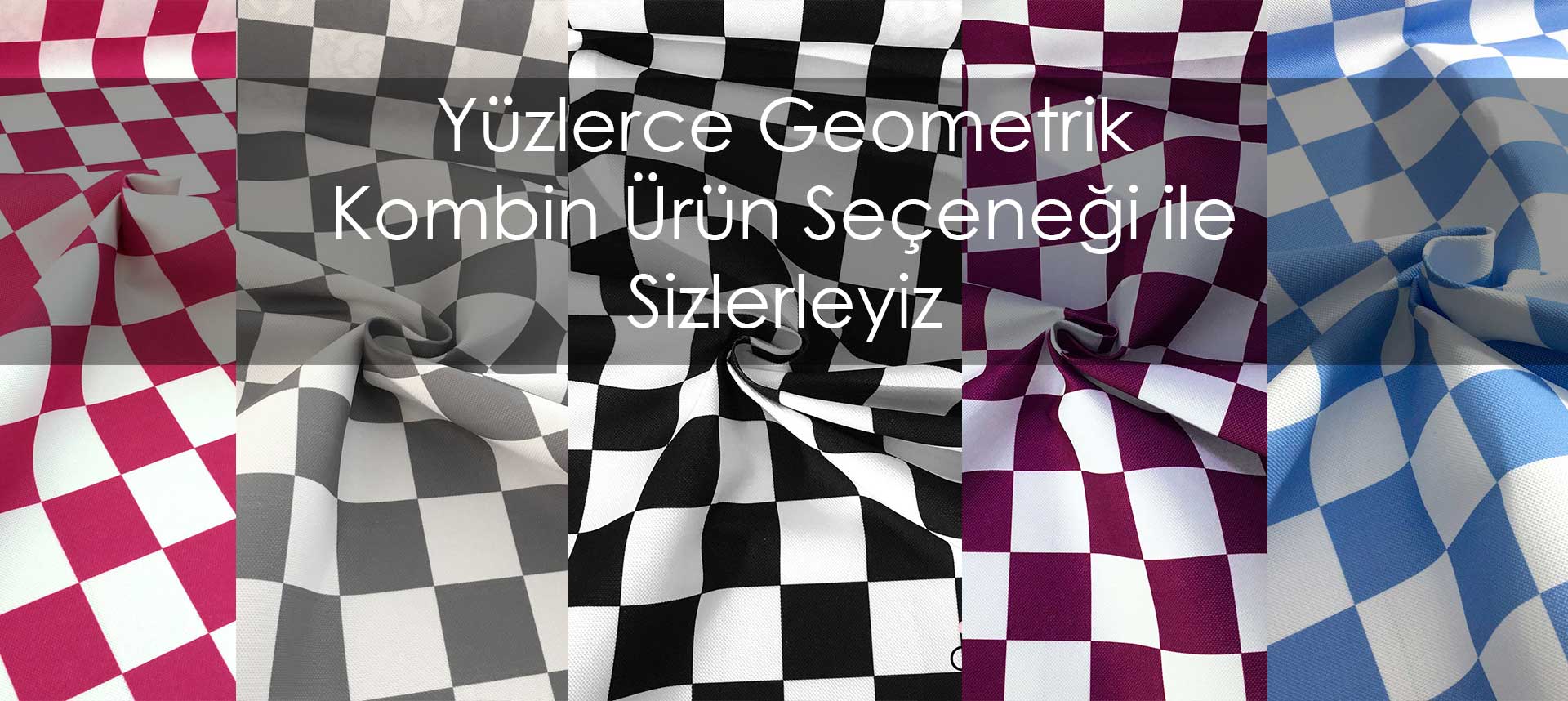 Geometrik Desenli Kumaş Kartelası