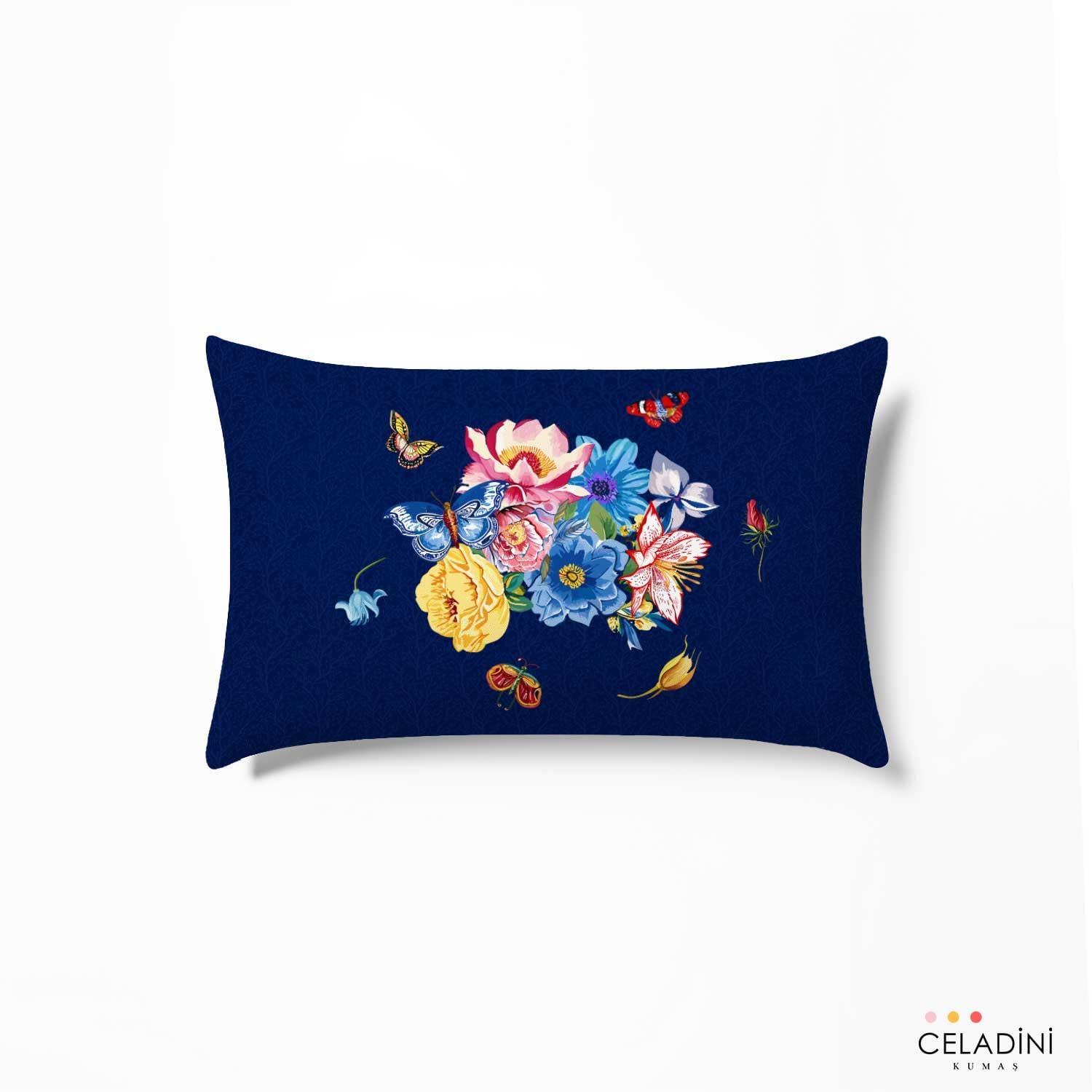35x50 cm Safir Dama Serisi Kırlent Kumaşı (Model-2)