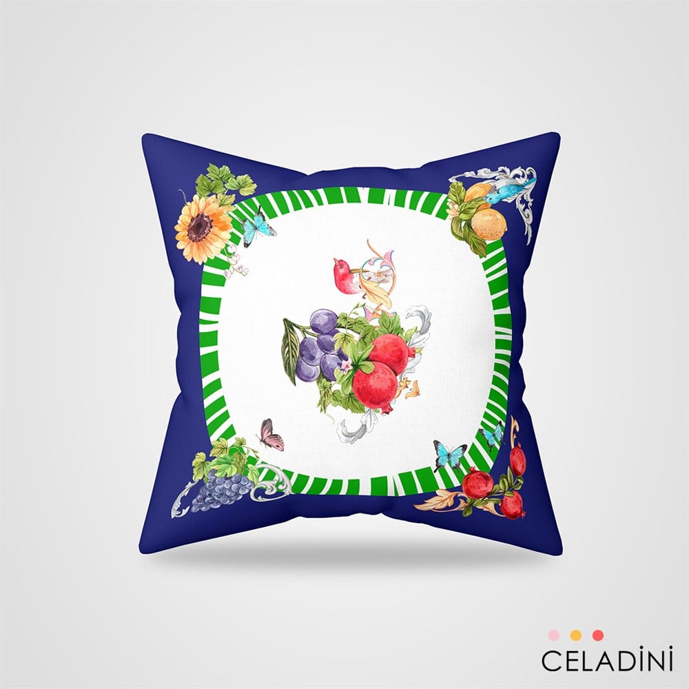 Akdeniz Serisi 45x45 cm Kırlent Kumaşı