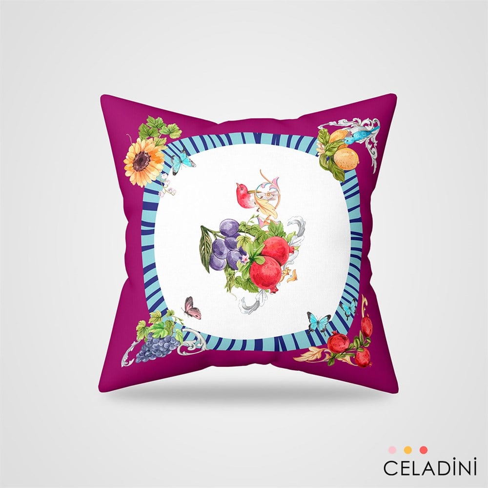 Akdeniz Serisi 45x45 cm Kırlent Kumaşı