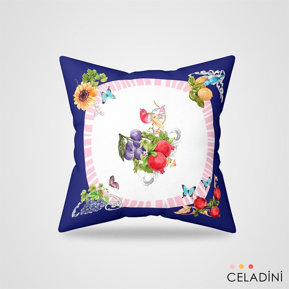 Akdeniz Serisi 45x45 cm Kırlent Kumaşı