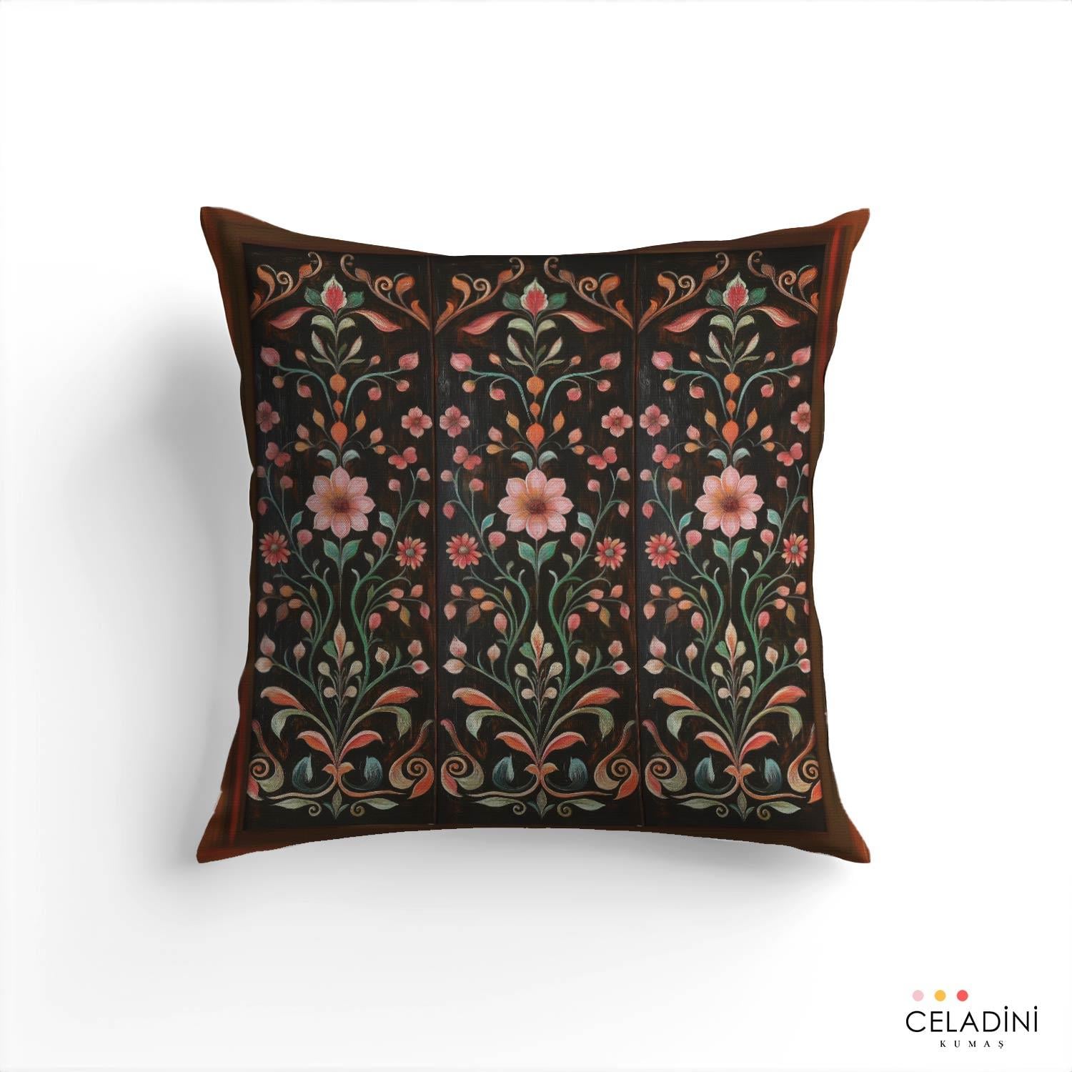 Antik Kapı Desenli Kırlent Kumaşı Model-4