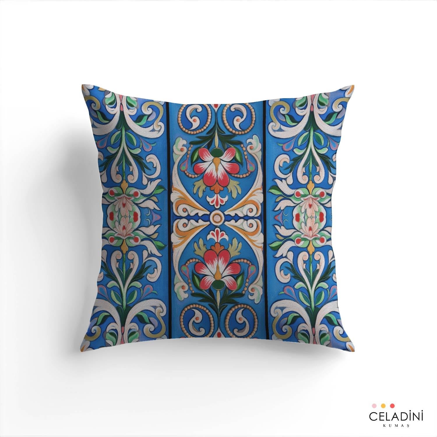 Antik Kapı Desenli Kırlent Kumaşı Model-2