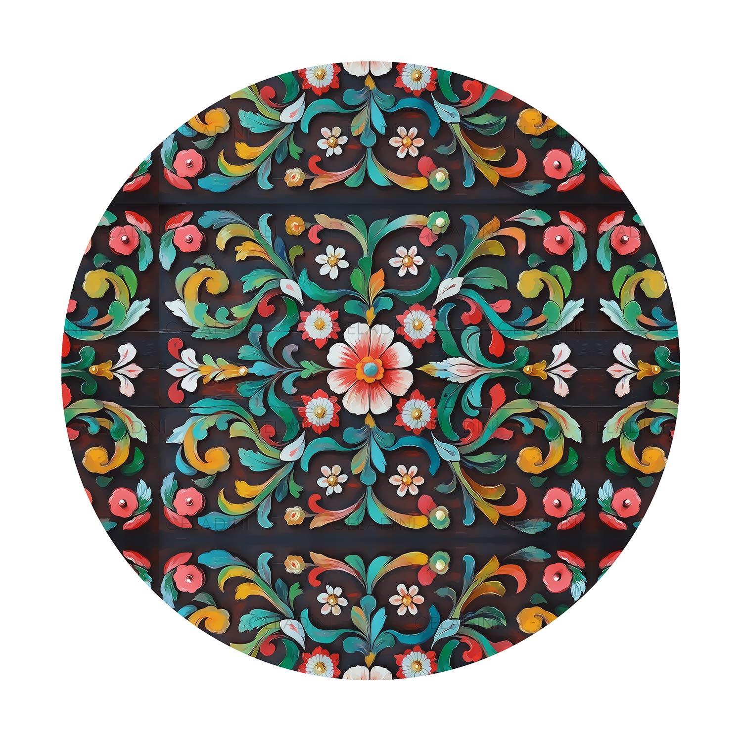 Antik Kapı Desenli Supla Kumaşı  Model-6