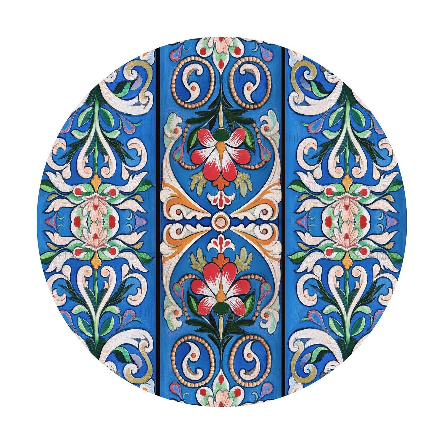 Antik Kapı Desenli Supla Kumaşı  Model-2