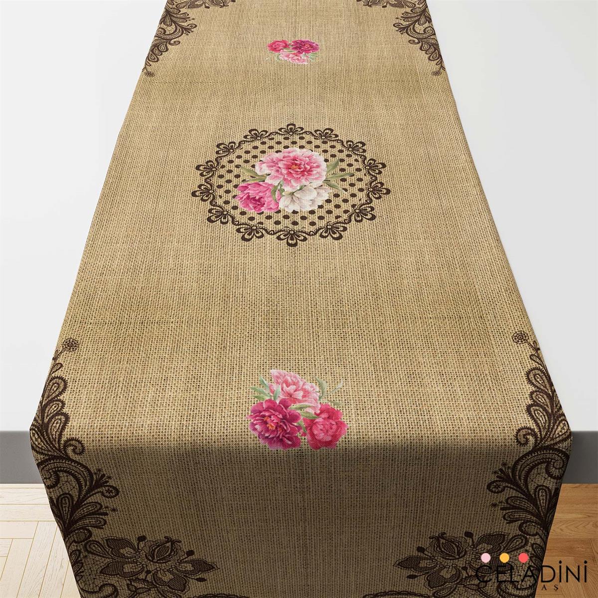 Çuval-Dantel Runner Kumaşı Model-4