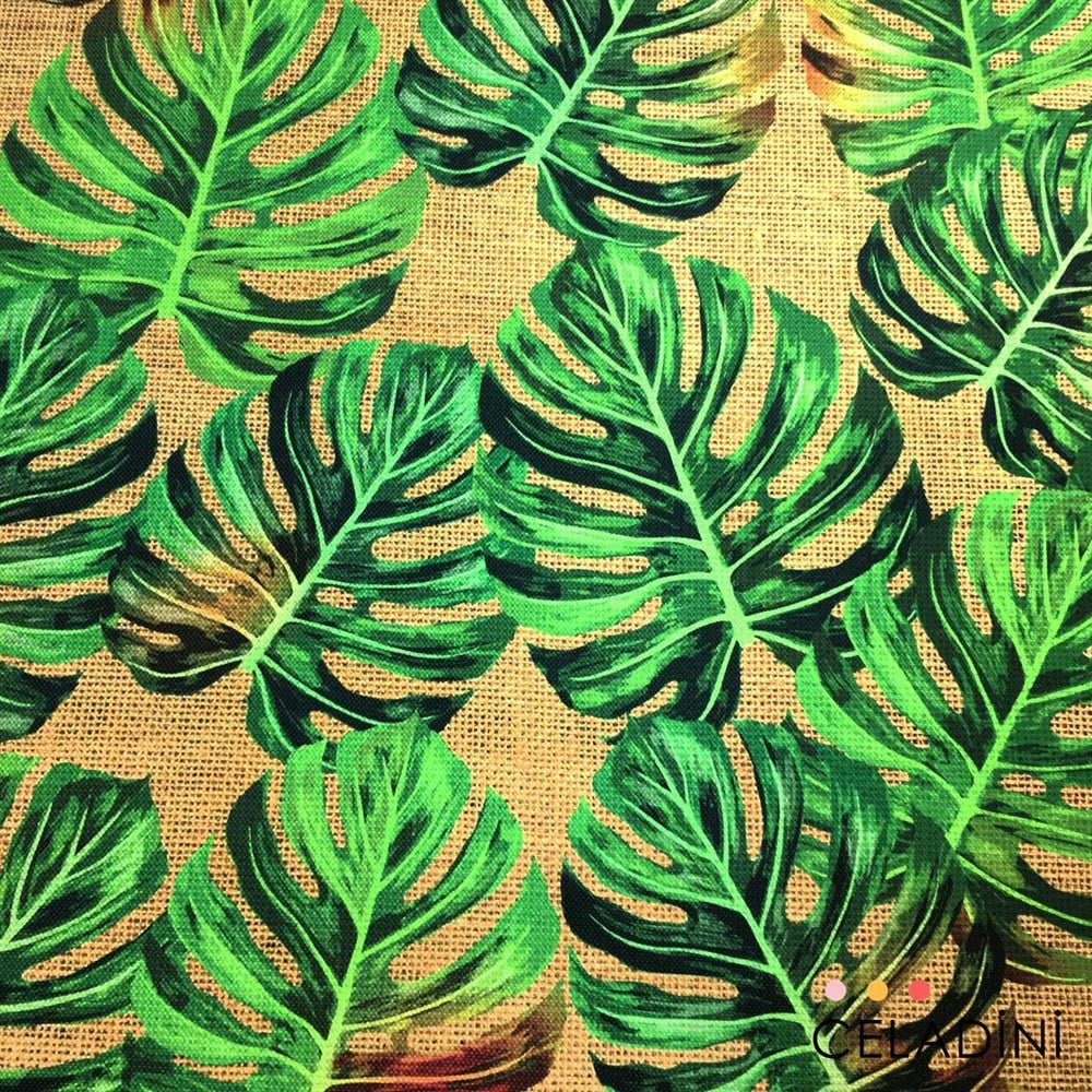 Çuval Görünümlü Devetabanı Desenli Kumaş 