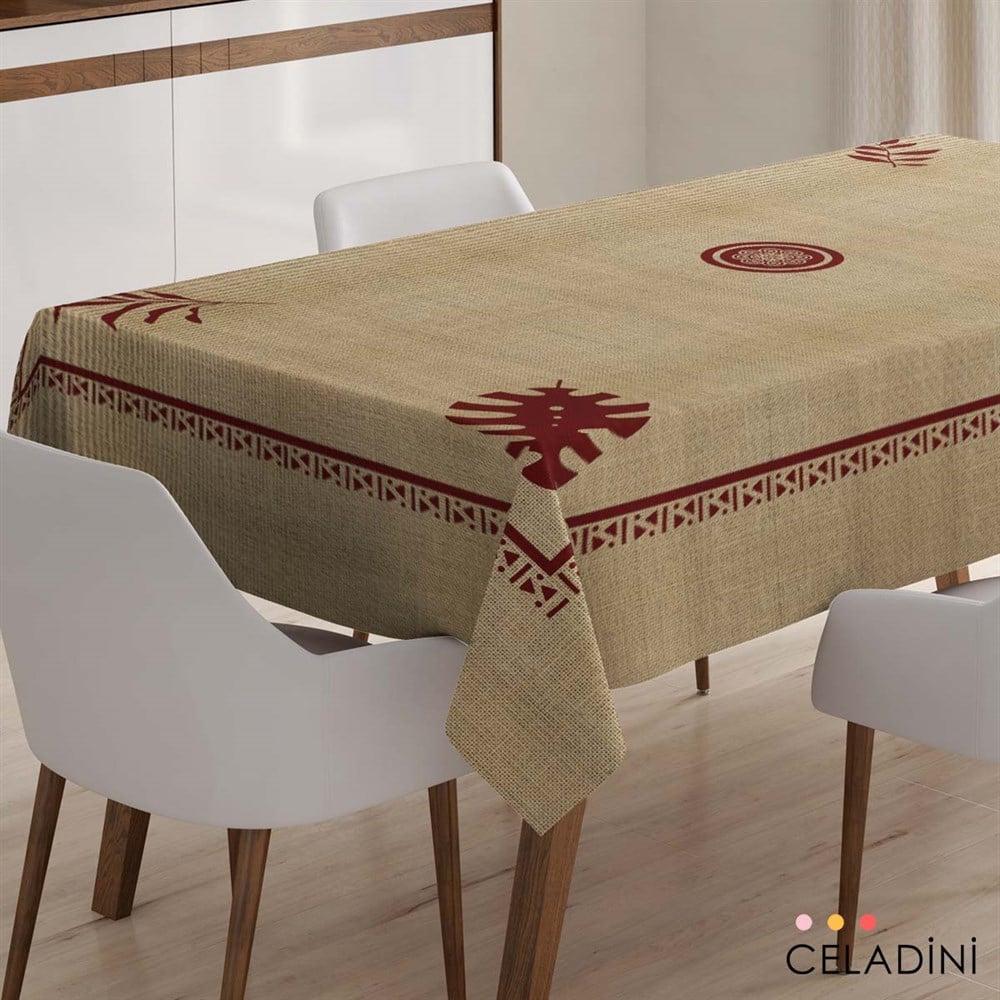İndian Çuval Görünümlü Masa Örtüsü Kumaşı (140x200cm)