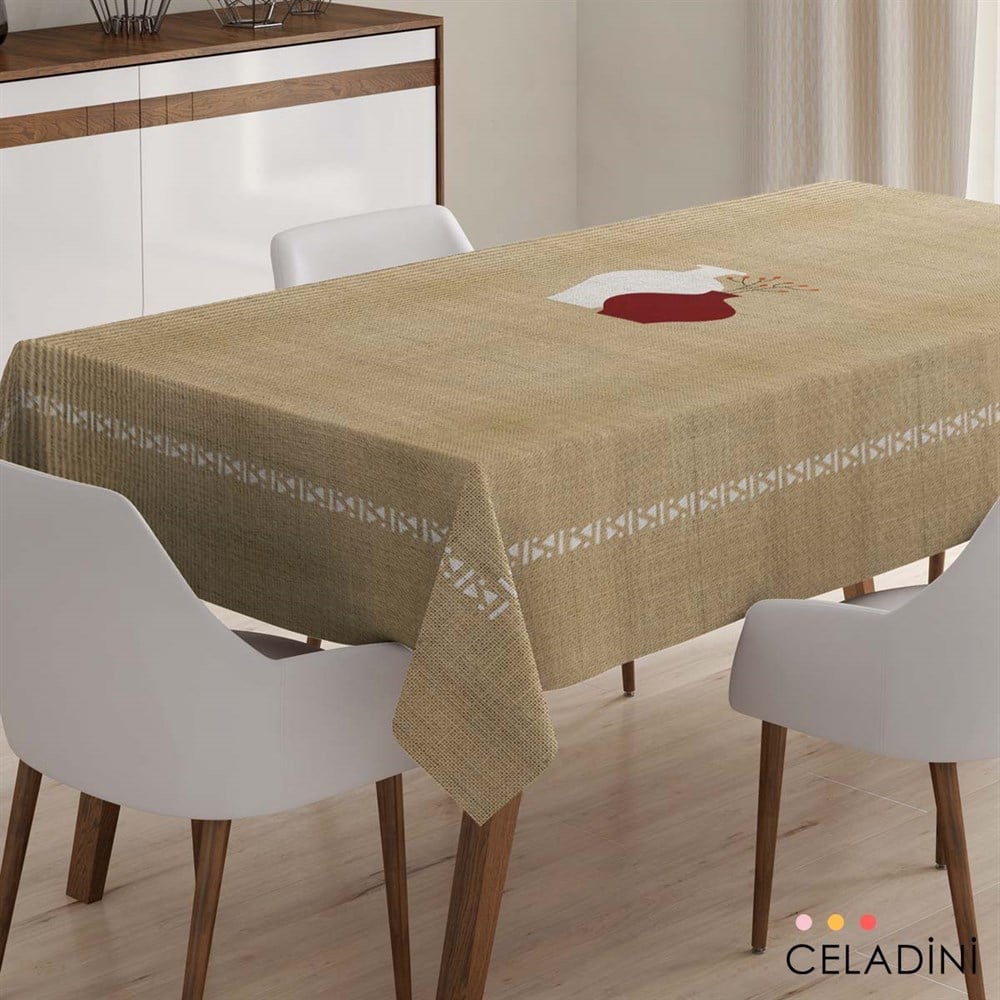 İndian Çuval Görünümlü Masa Örtüsü Kumaşı (140x200cm)